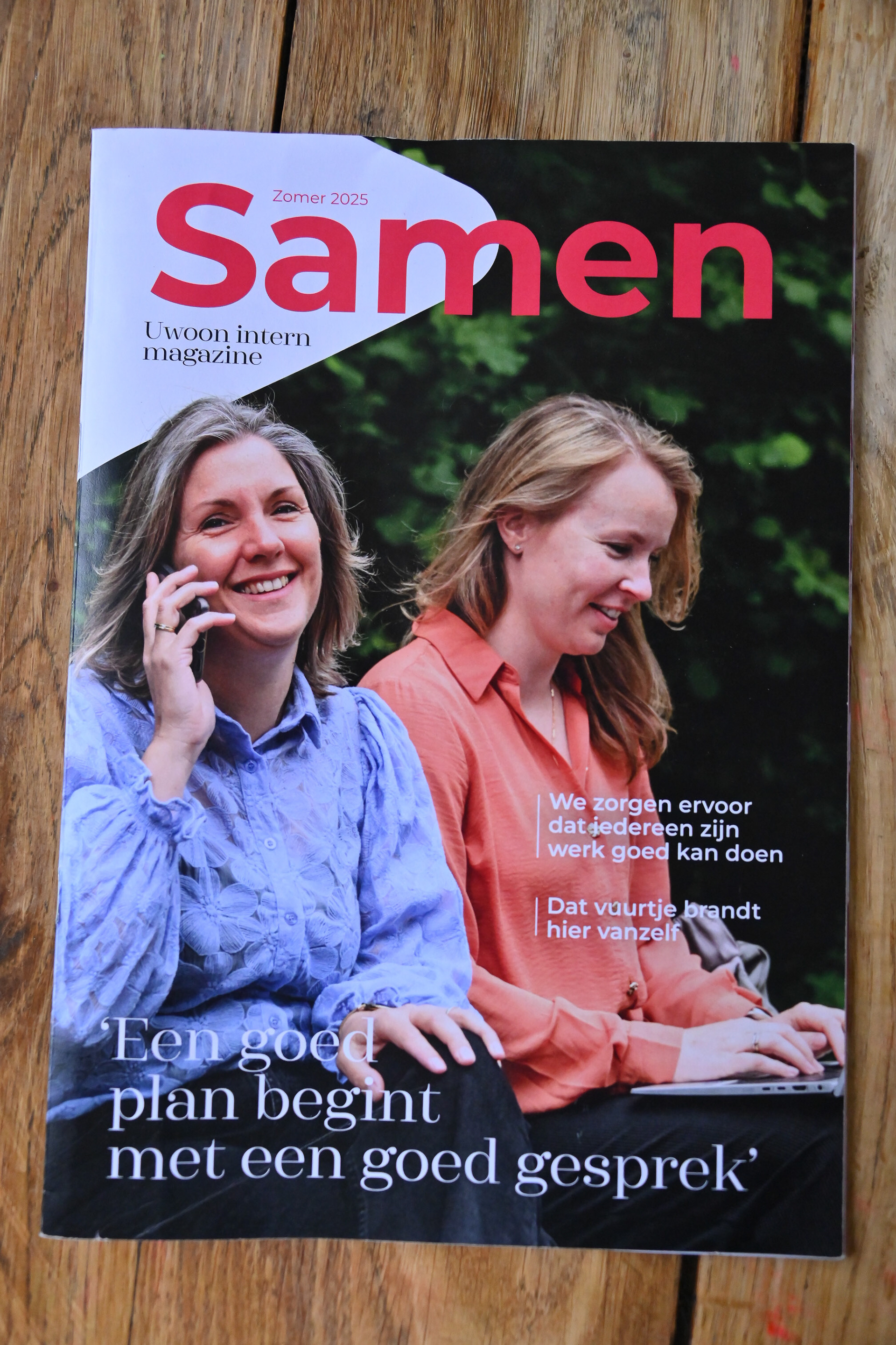 Intern magazine van Uwoon voor en van collega's