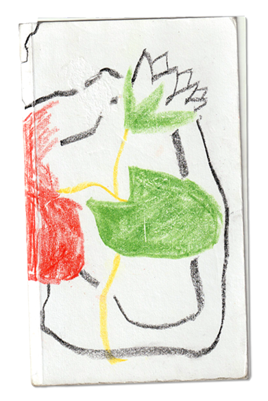 L'Écume des jours - illustrated book cover (mixed media