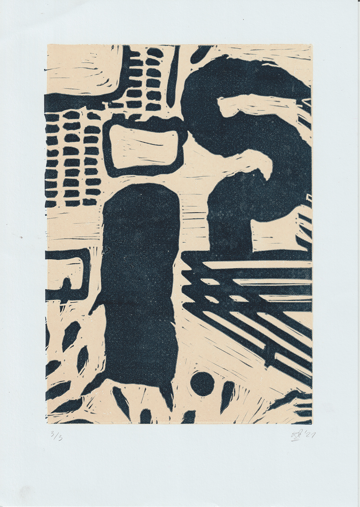 No name // 2021, linocut – monotype