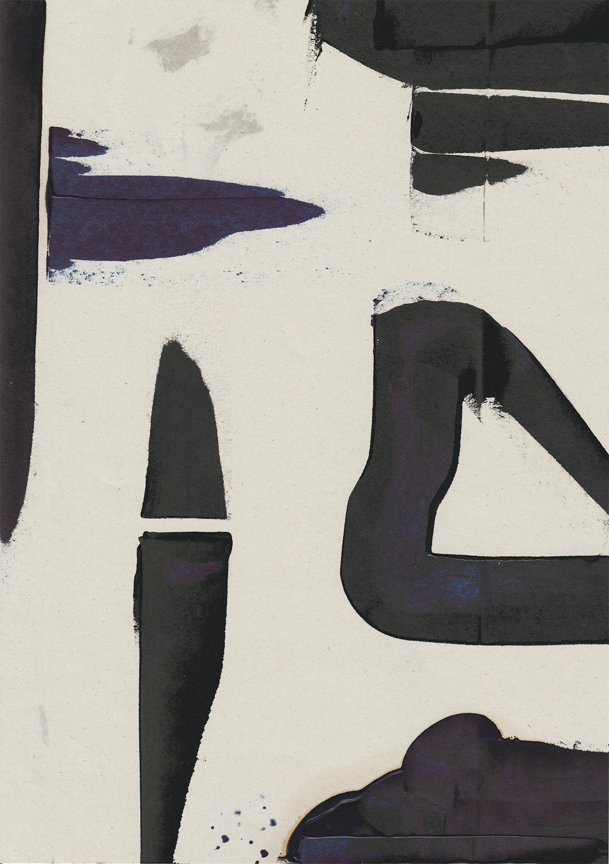 Blue // 2021, monotype