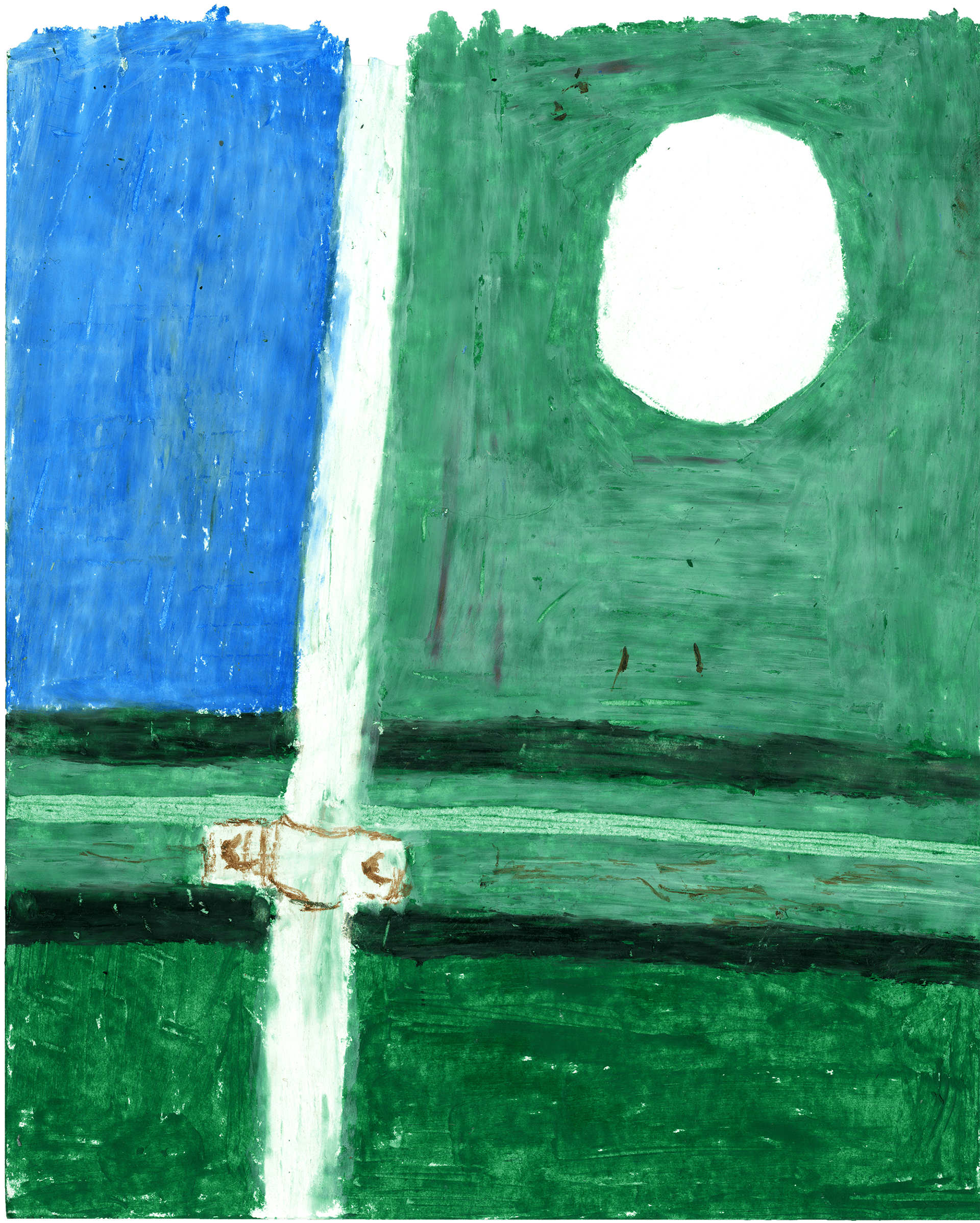 PŘÍSTAV // 2022, oil pastel, illustration for an authors book
