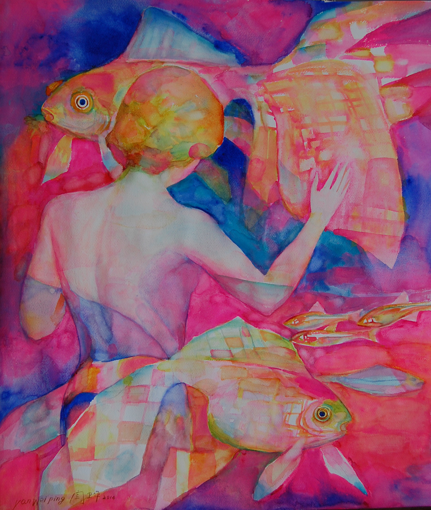 GOLD FISH_80x100