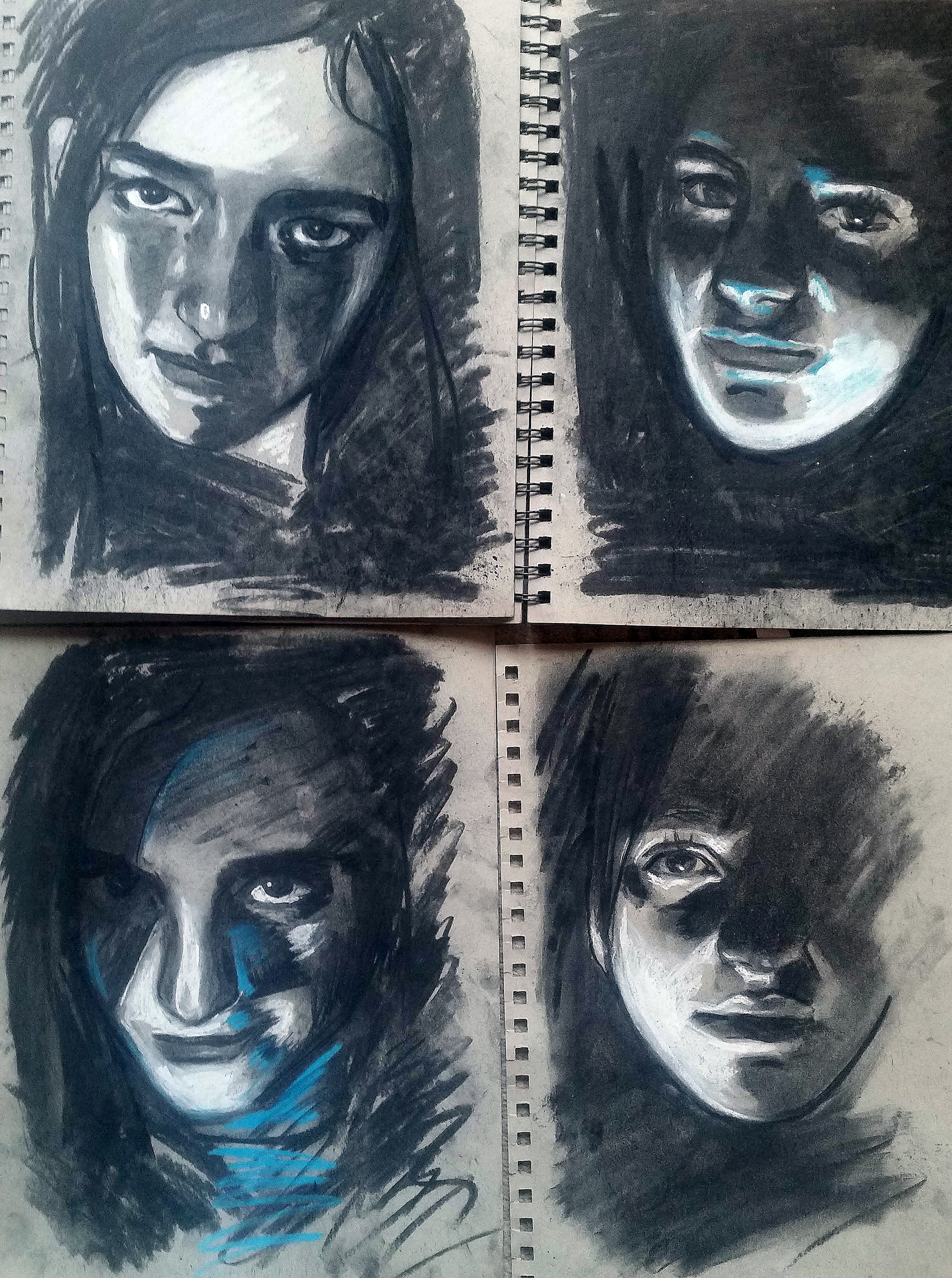 A4 Chiaroscuro Portraits