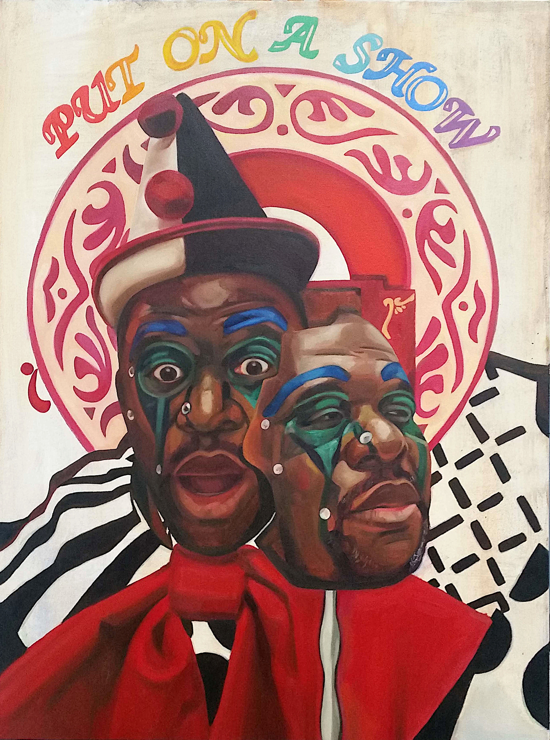 Put On A Show: Oil painting on canvas