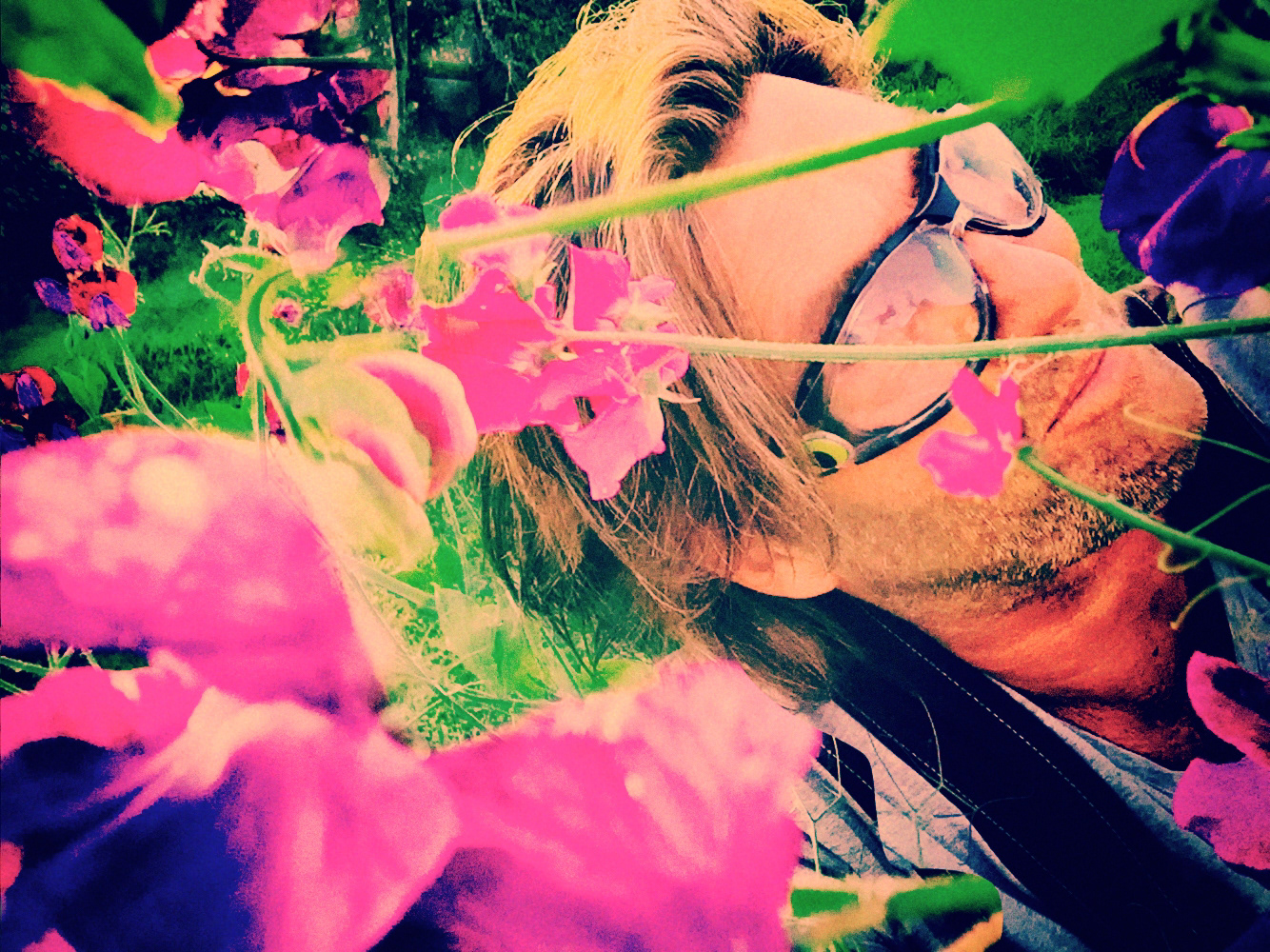 Smelling peas and safety glasses, 2014.