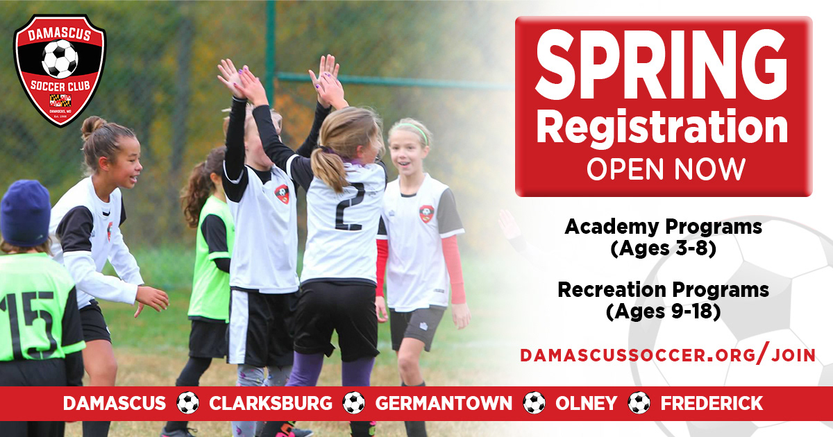 Damascus Soccer Club Registration Ad 2019