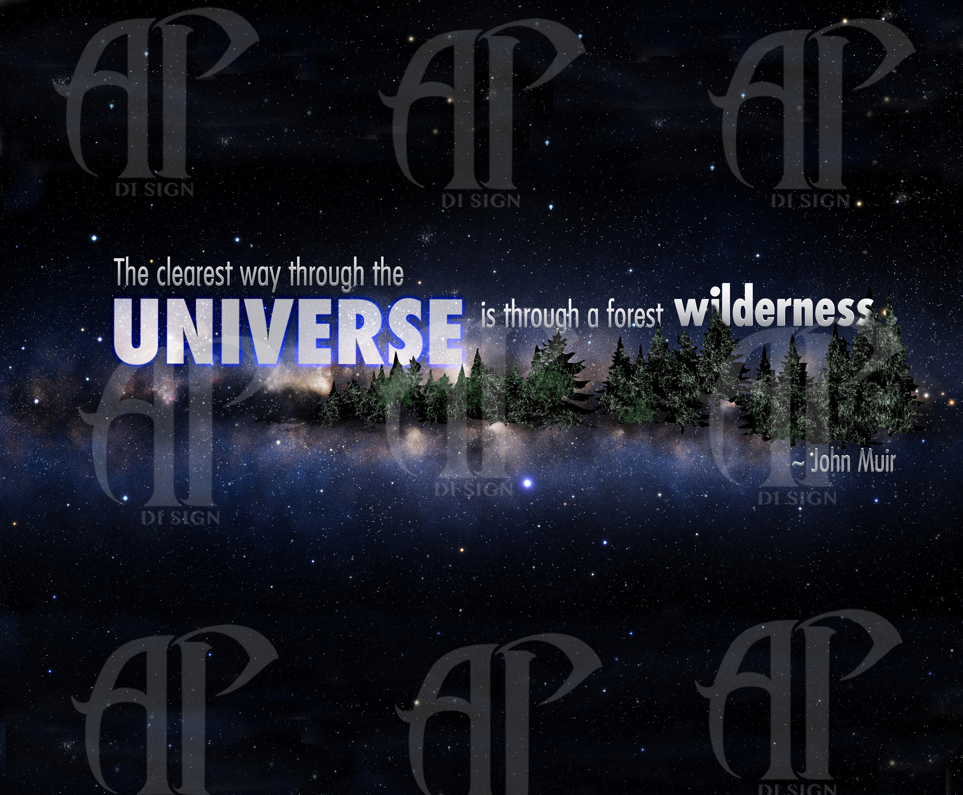 Poster concept- Inspirational Quote John Muir