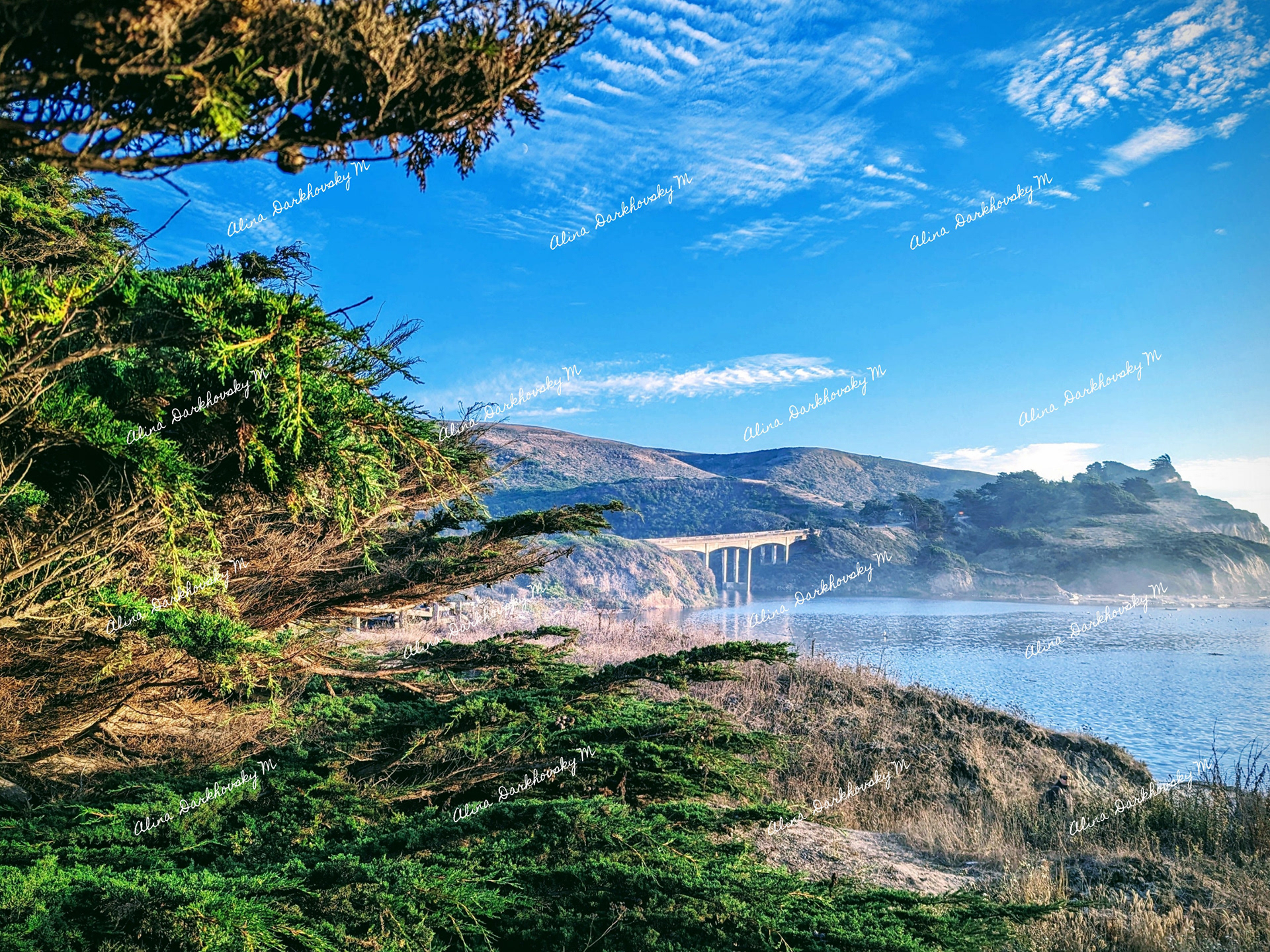 coastal California, turquoise skies, rugged cliffs, Pacific Ocean, Pomponio State Beach, Breathtaking Ocean Landscape, Mountains