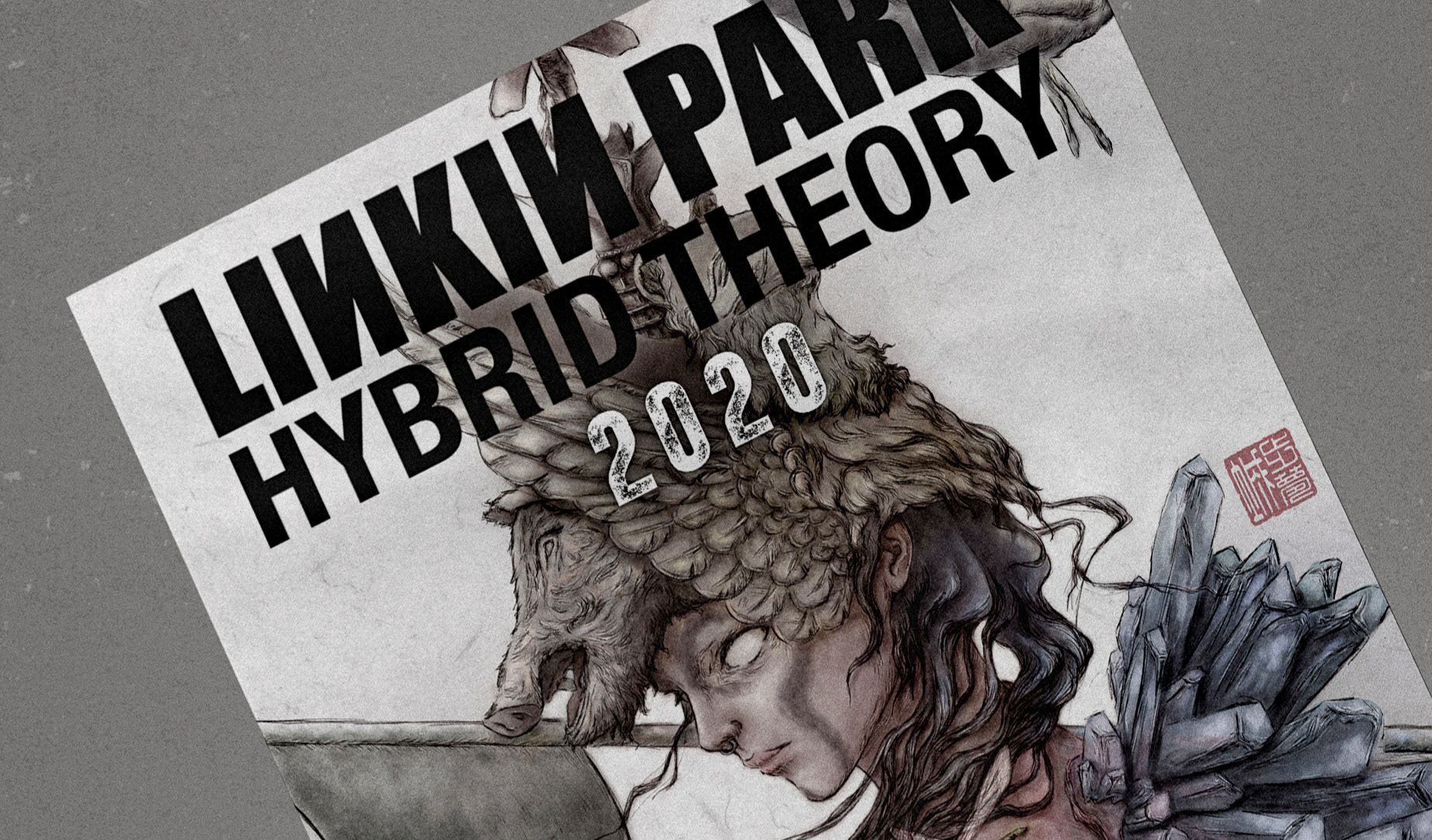 Concept poster created to celebrate the 20th anniversary of Linkin Park's first album Hybrid Theory