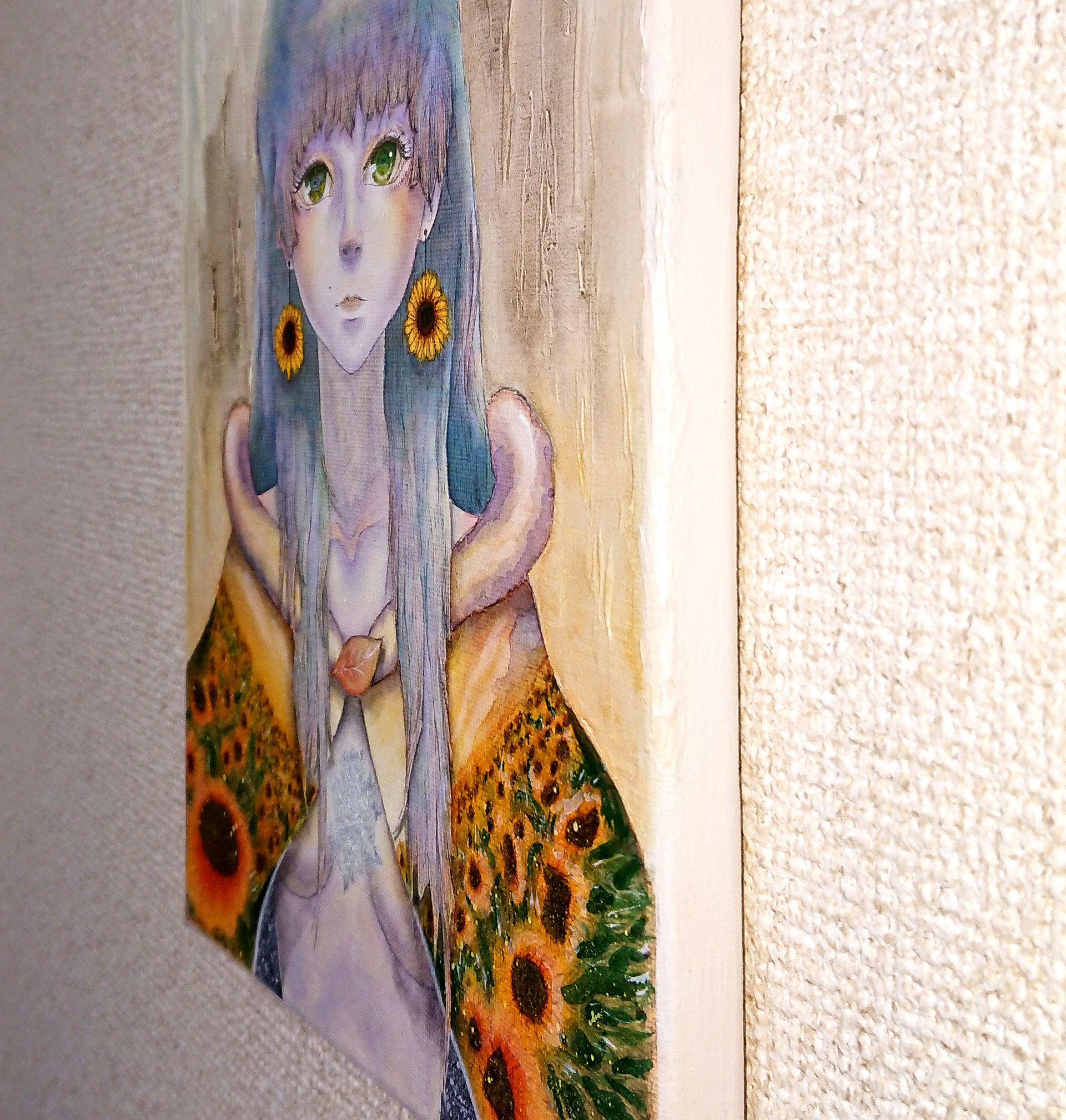 Acrylic painting 太陽 -Taiyou- (Sun)