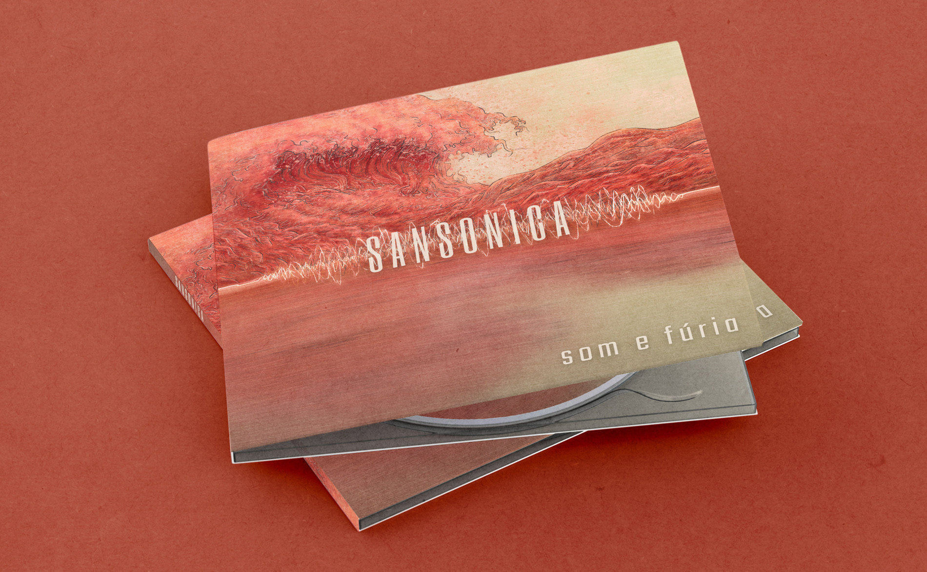 Cover illustration for the single "Som e Fúria" of the band Sansonica