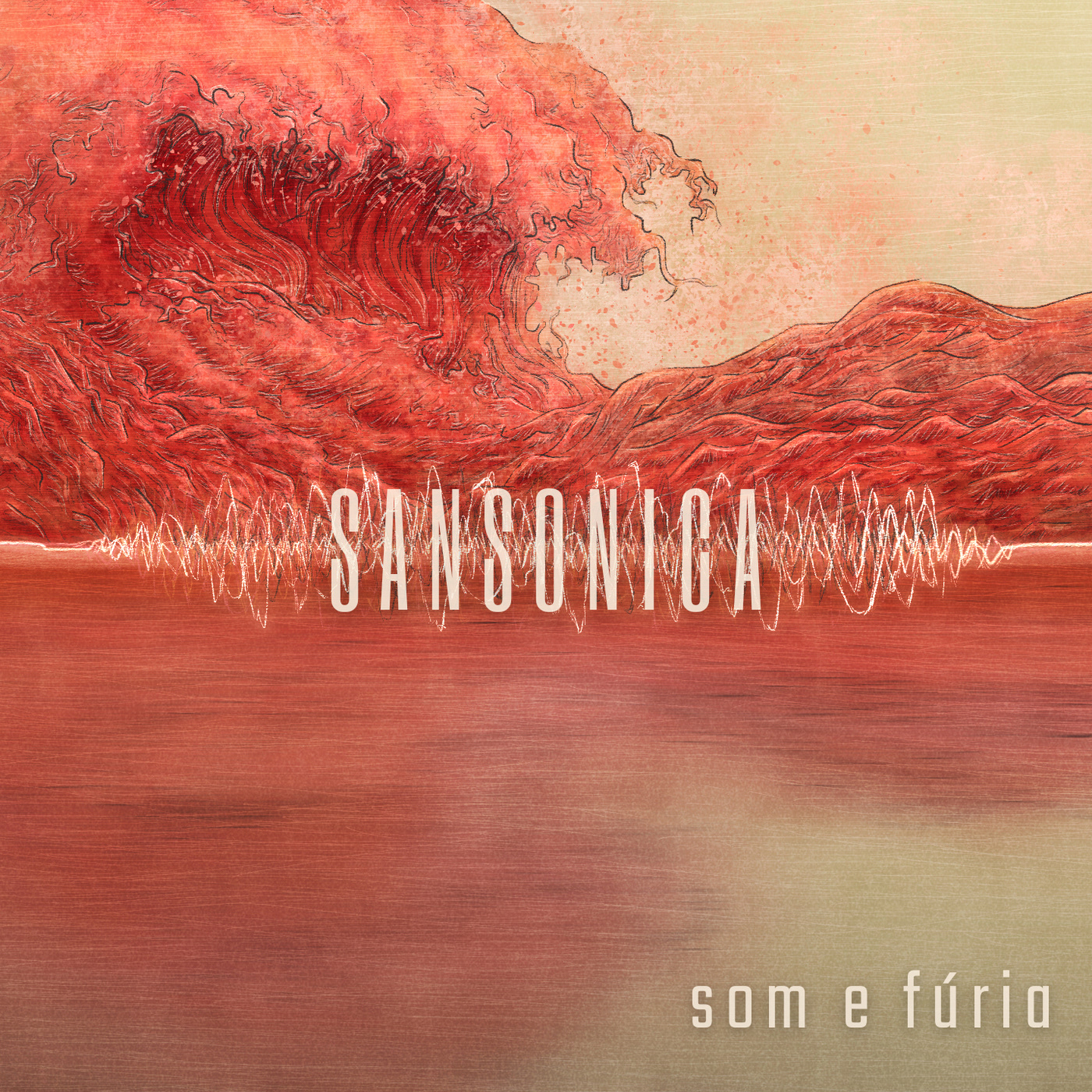 Cover illustration for the single "Som e Fúria" of the band Sansonica