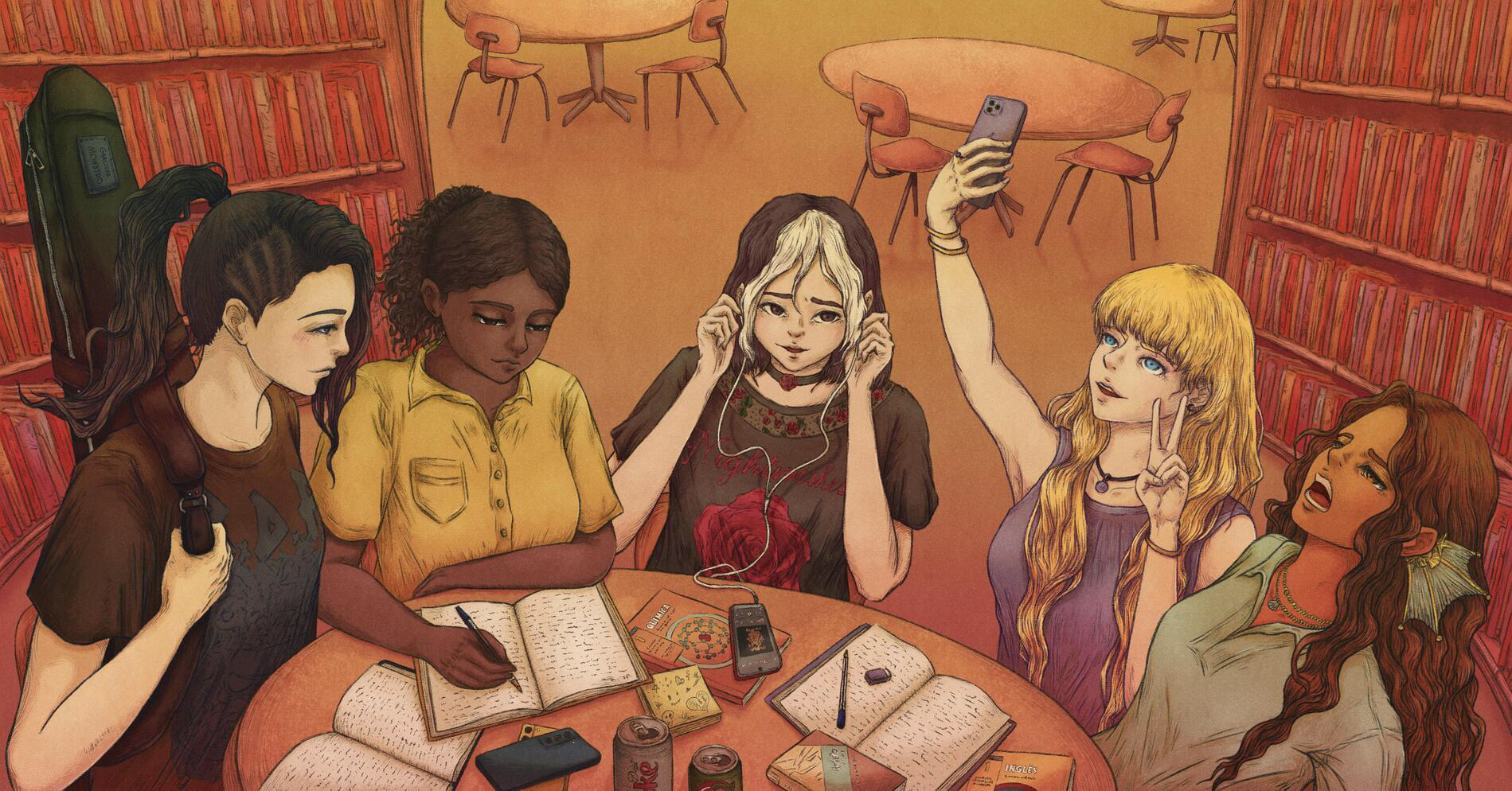 Illustration created for the book "Garotas-Monstro: Cruel Realidade" (Monster Girls: Cruel Reality) from author G. Caine