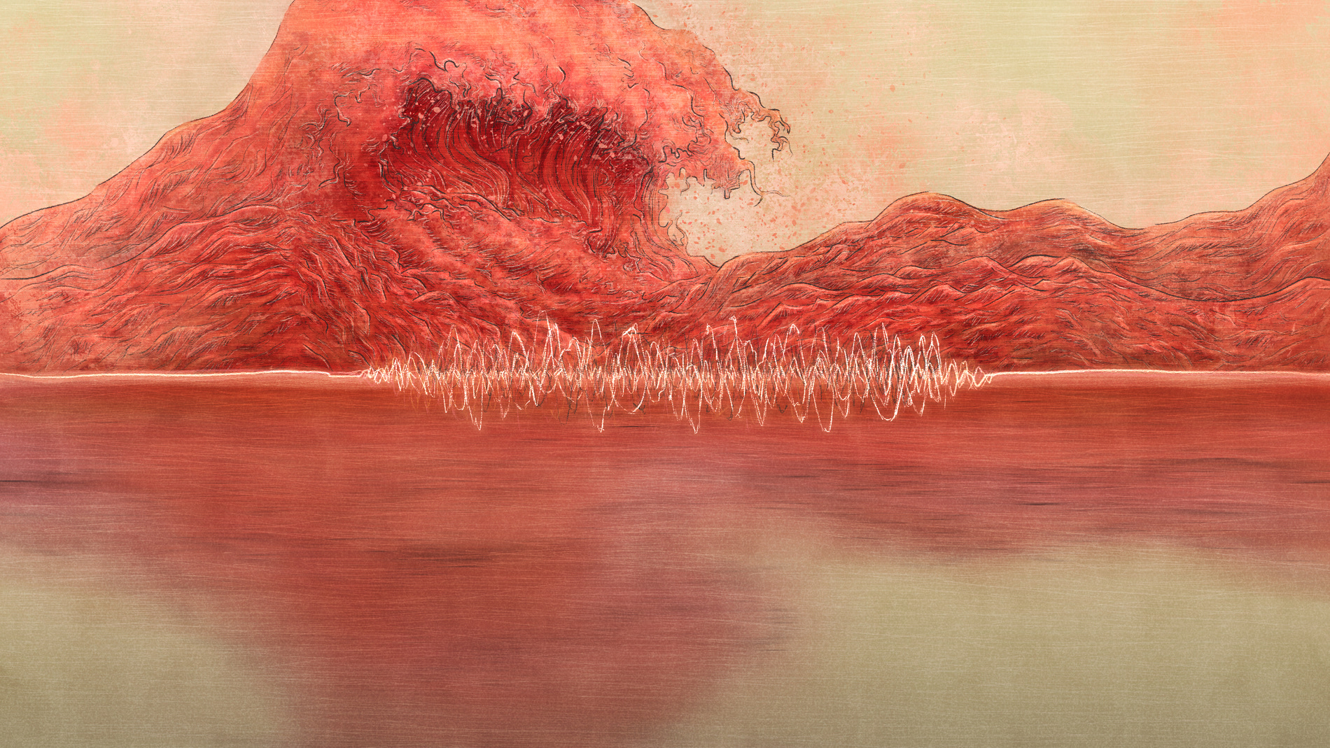 Cover illustration for the single "Som e Fúria" of the band Sansonica