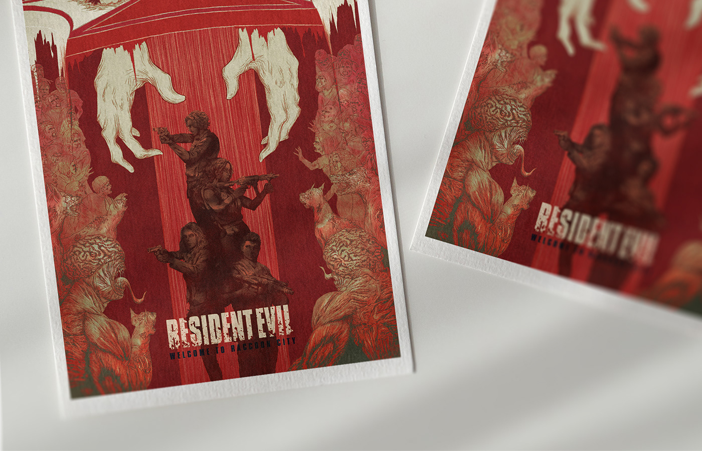 Promotional poster created for the release of the film Resident Evil: Welcome To Raccoon City