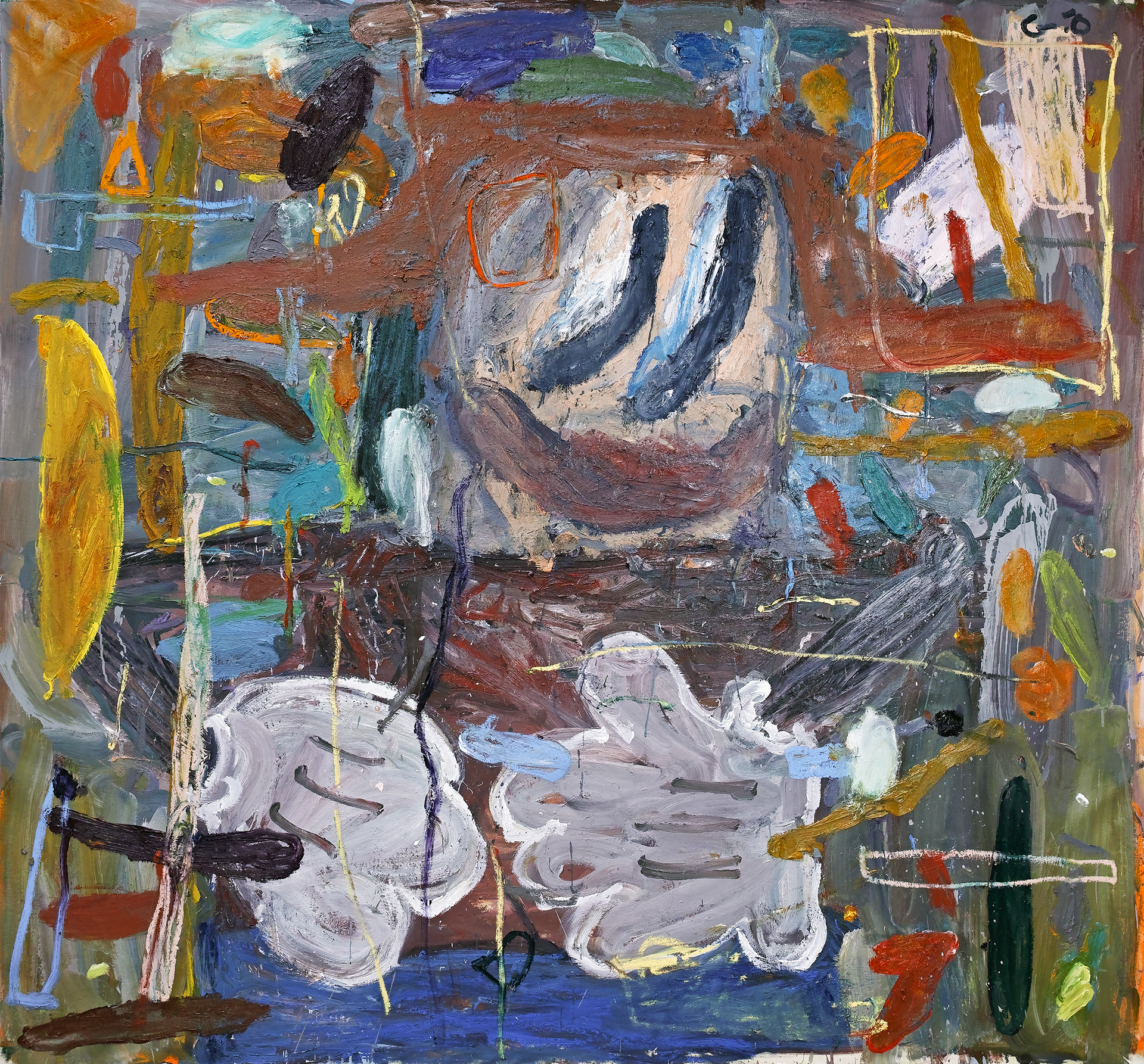 Untitled 195 x 195 cm, oil on canvas, 2023