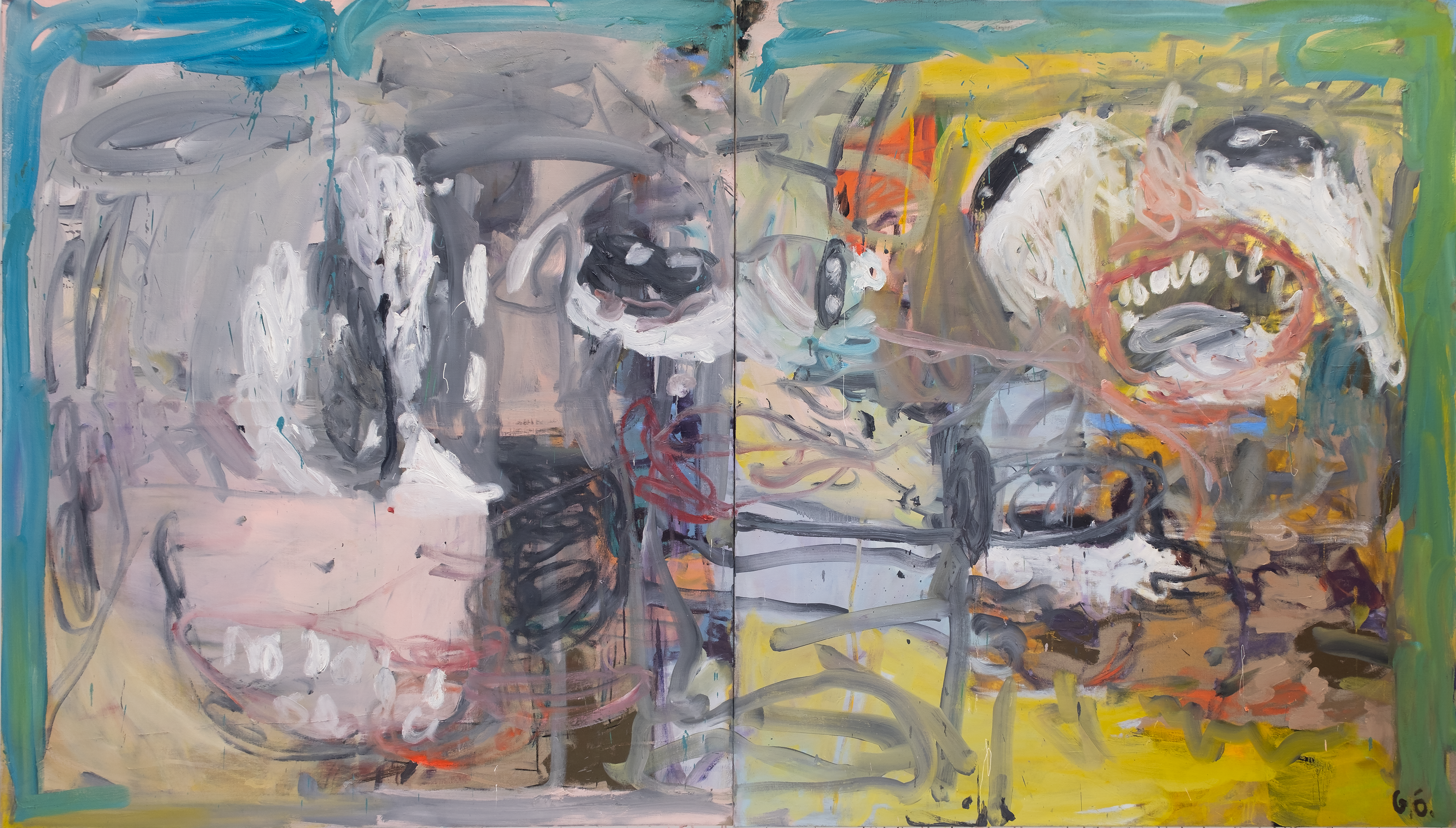 Insomnia, 200 x 340 cm, oil on linen, 2023