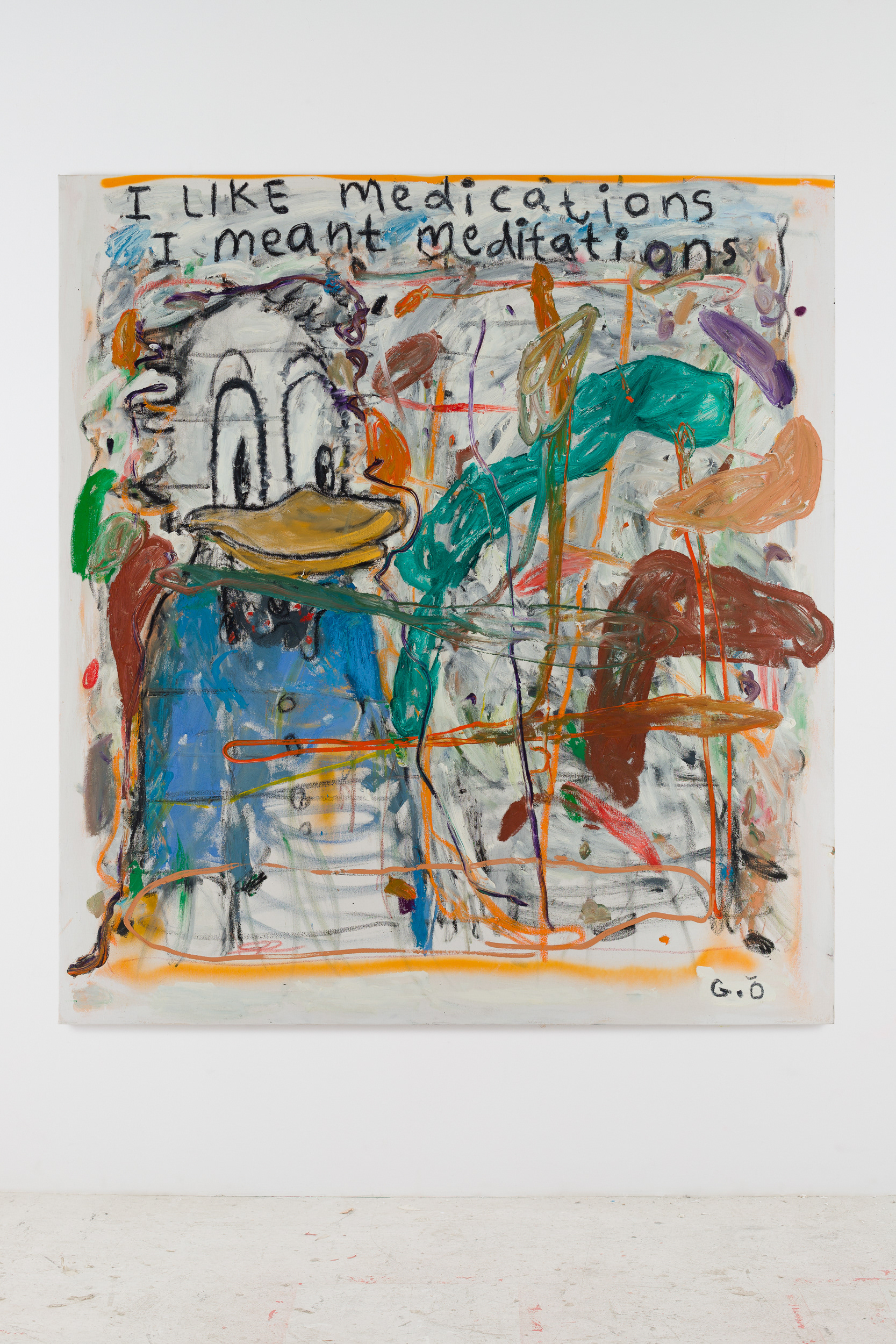 Medications Meditations 180x160cm, oil on canvas, 2022