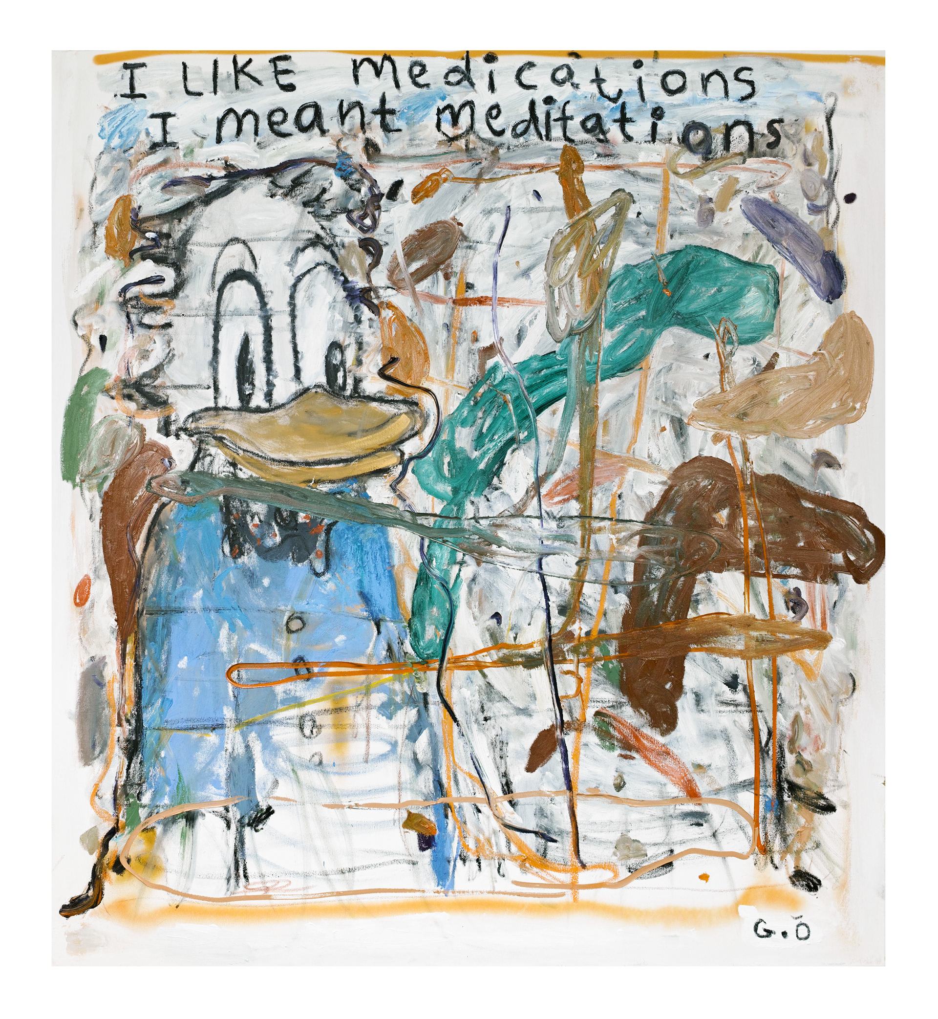 Medications Meditations, 180x160cm, oil on canvas, 2022