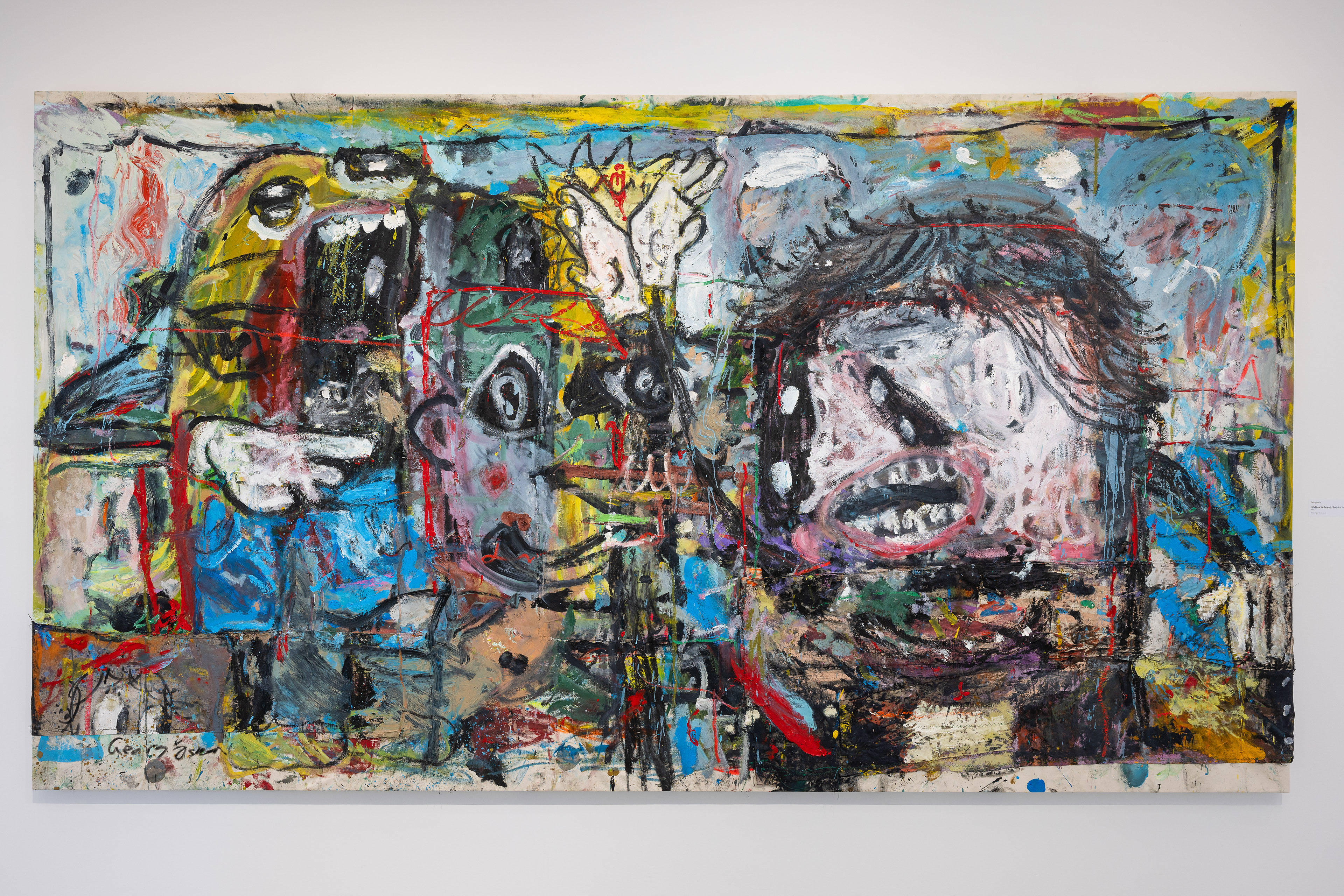 Höfuðborg Norðursins, 360 x 195 cm, oil on stitched canvas, 2024