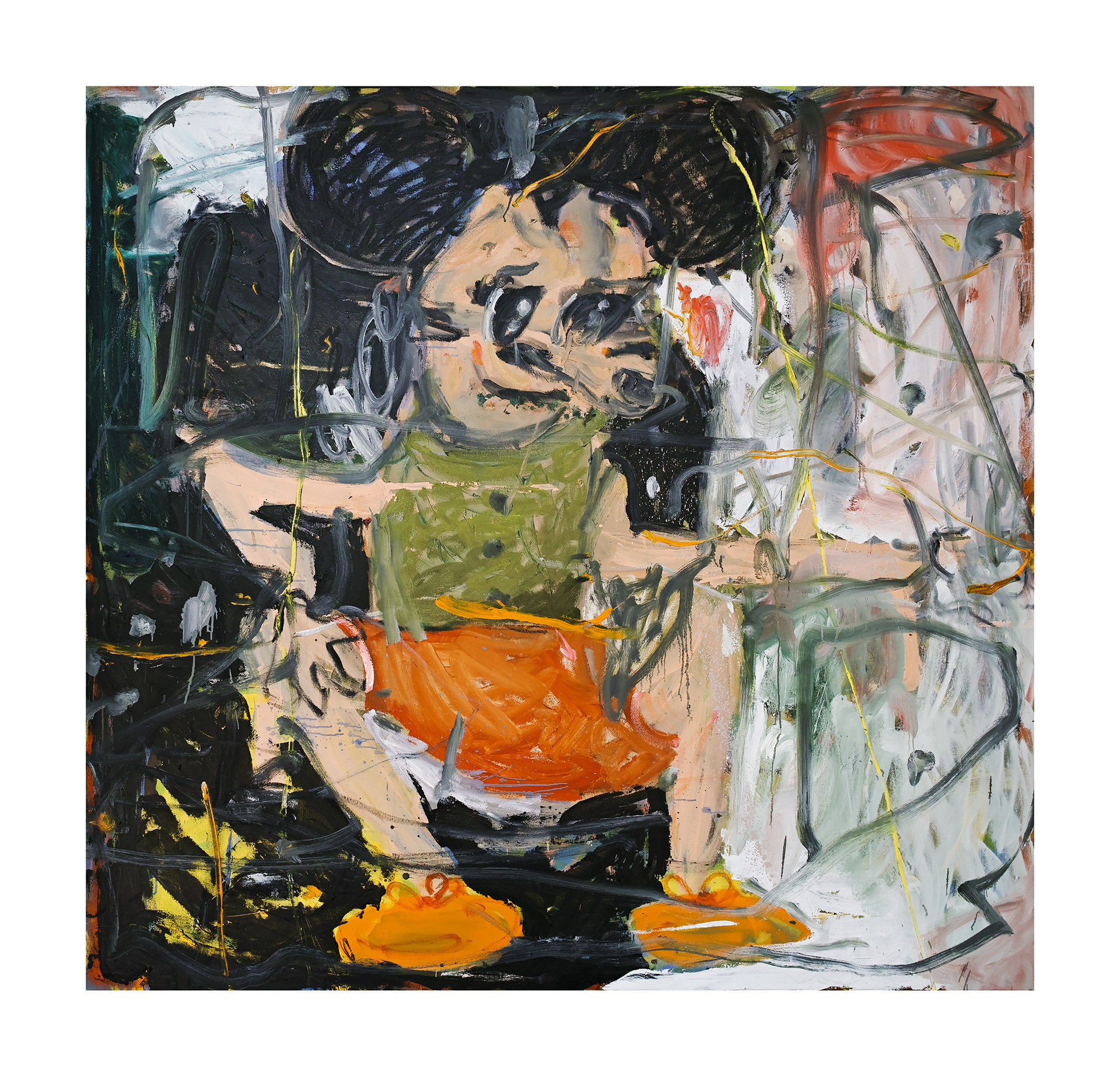 Mikki the Bully 2, 180 x 180 cm, oil on canvas, 2023