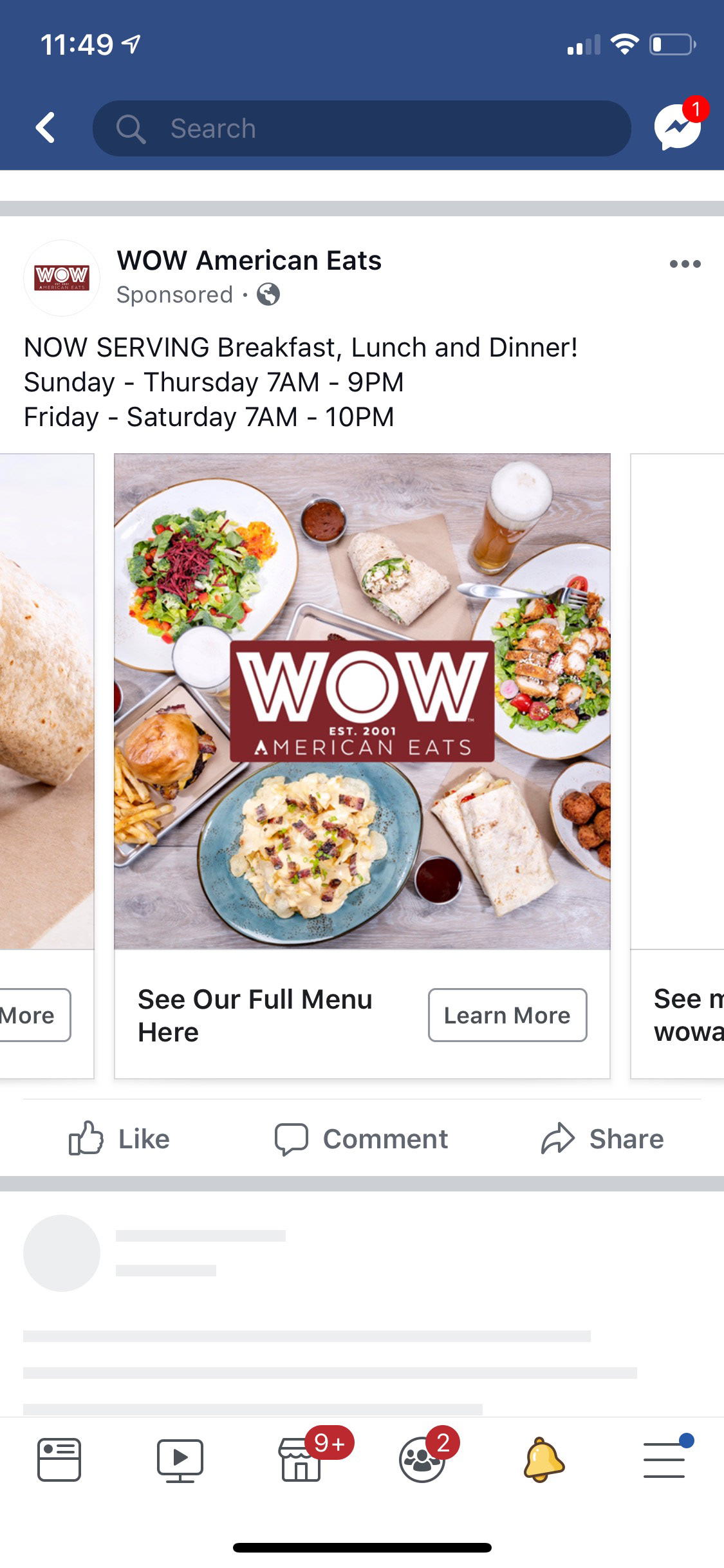 FB Carousel AD