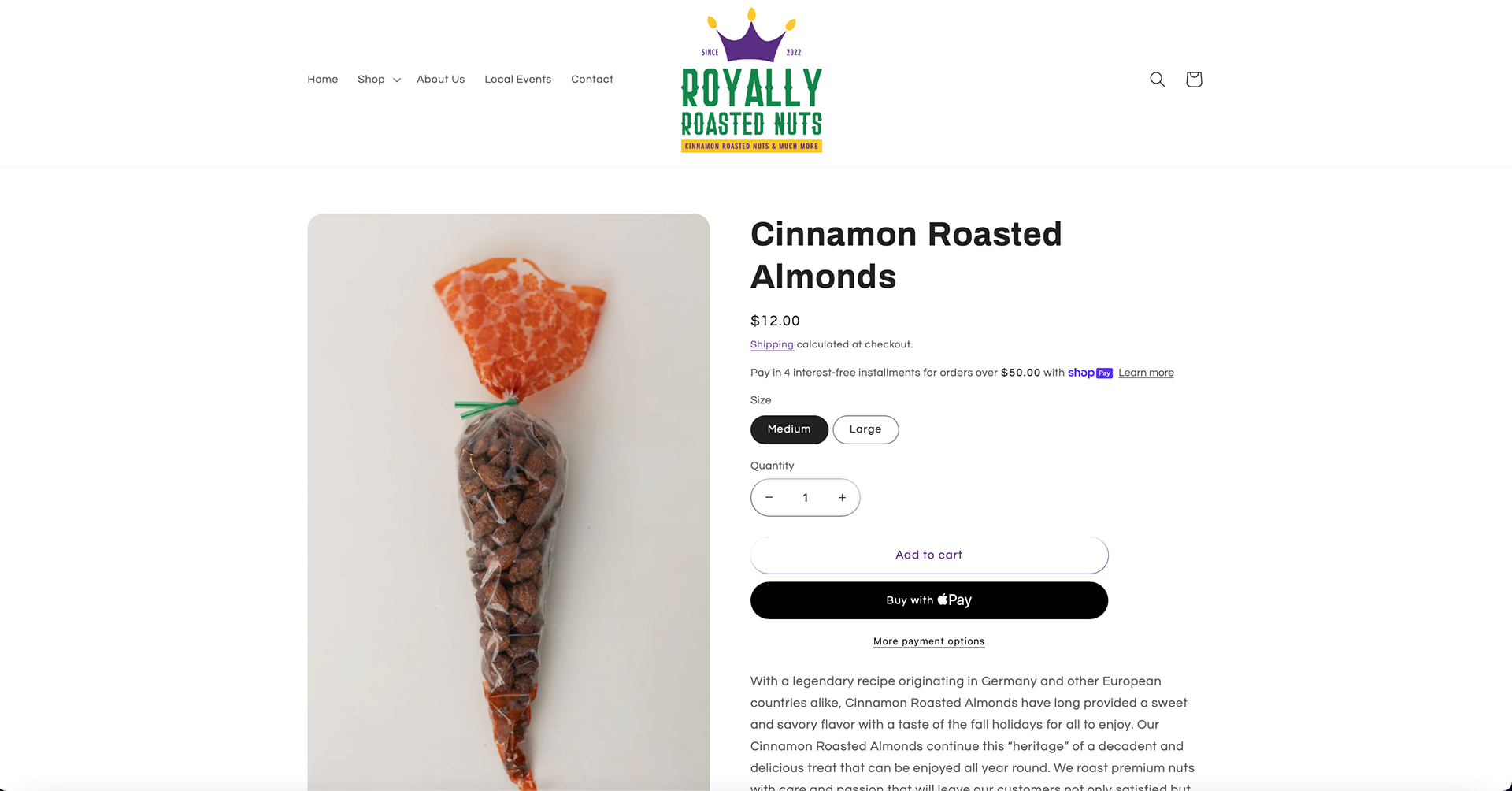 Website Item Page