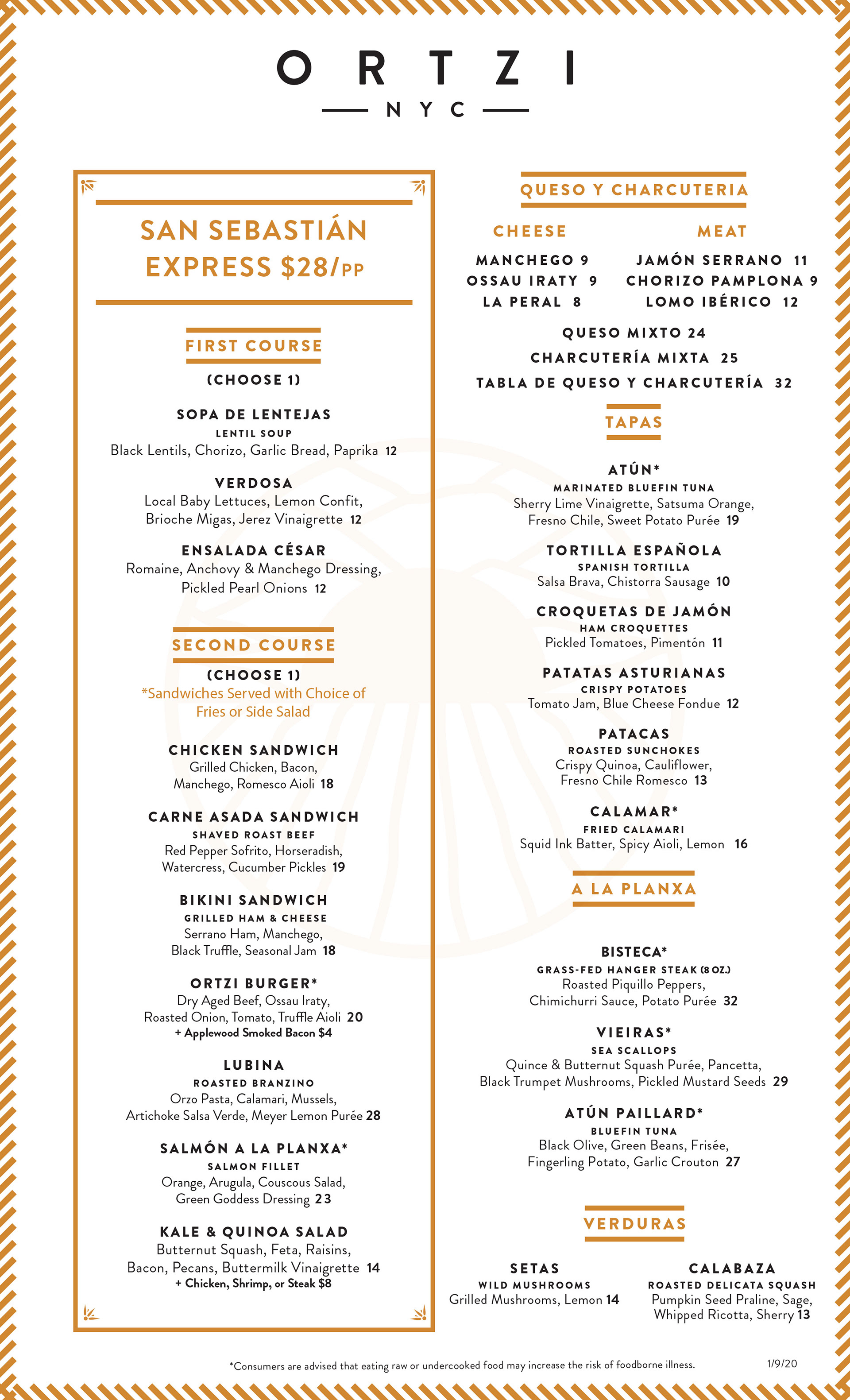 Menu Redesign