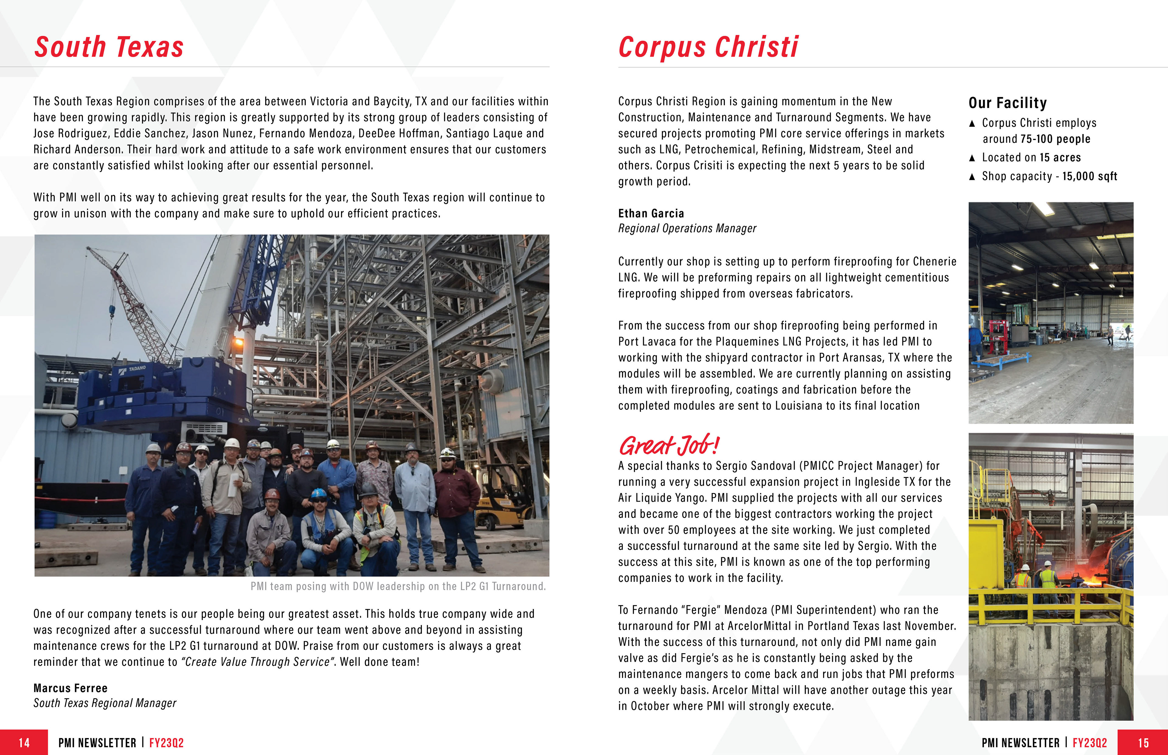 Newsletter Inside Spread