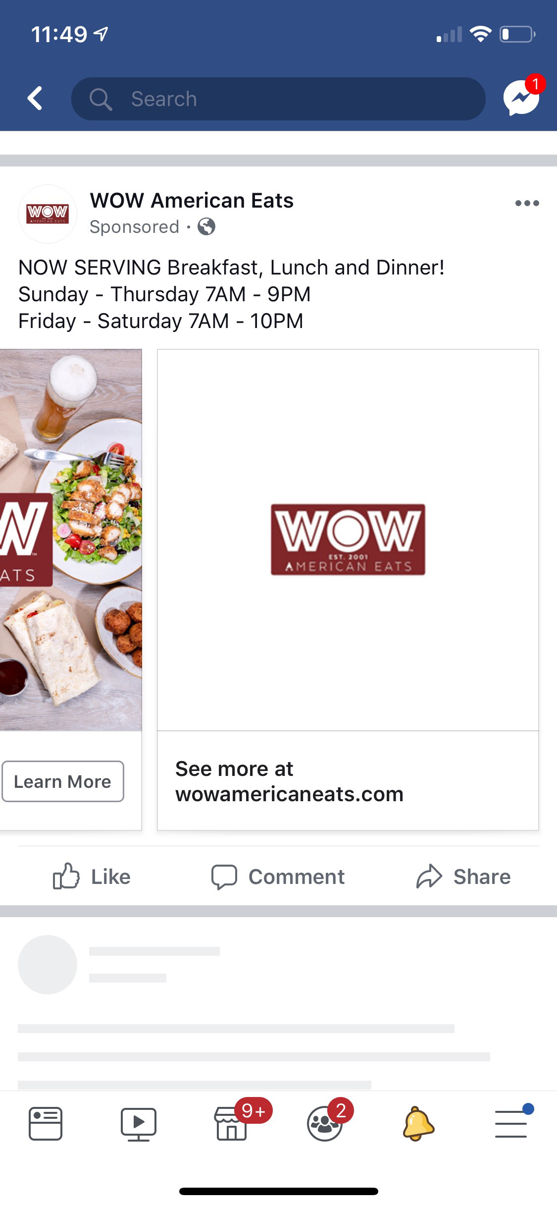FB Carousel AD