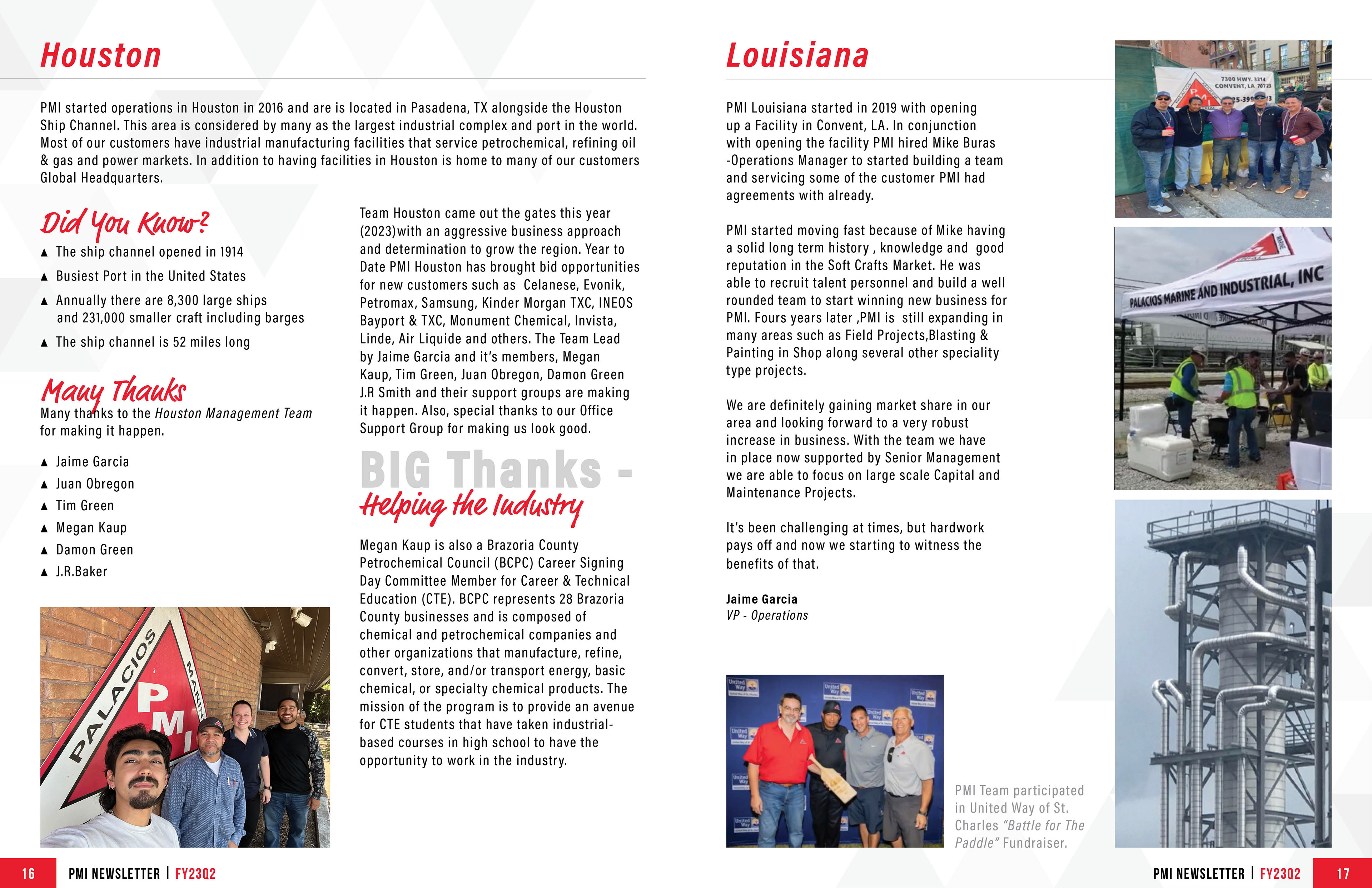 Newsletter Inside Spread