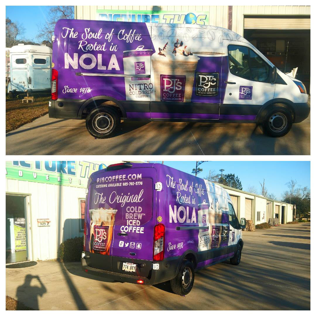 PJ's Catering and Events Van Wrap 