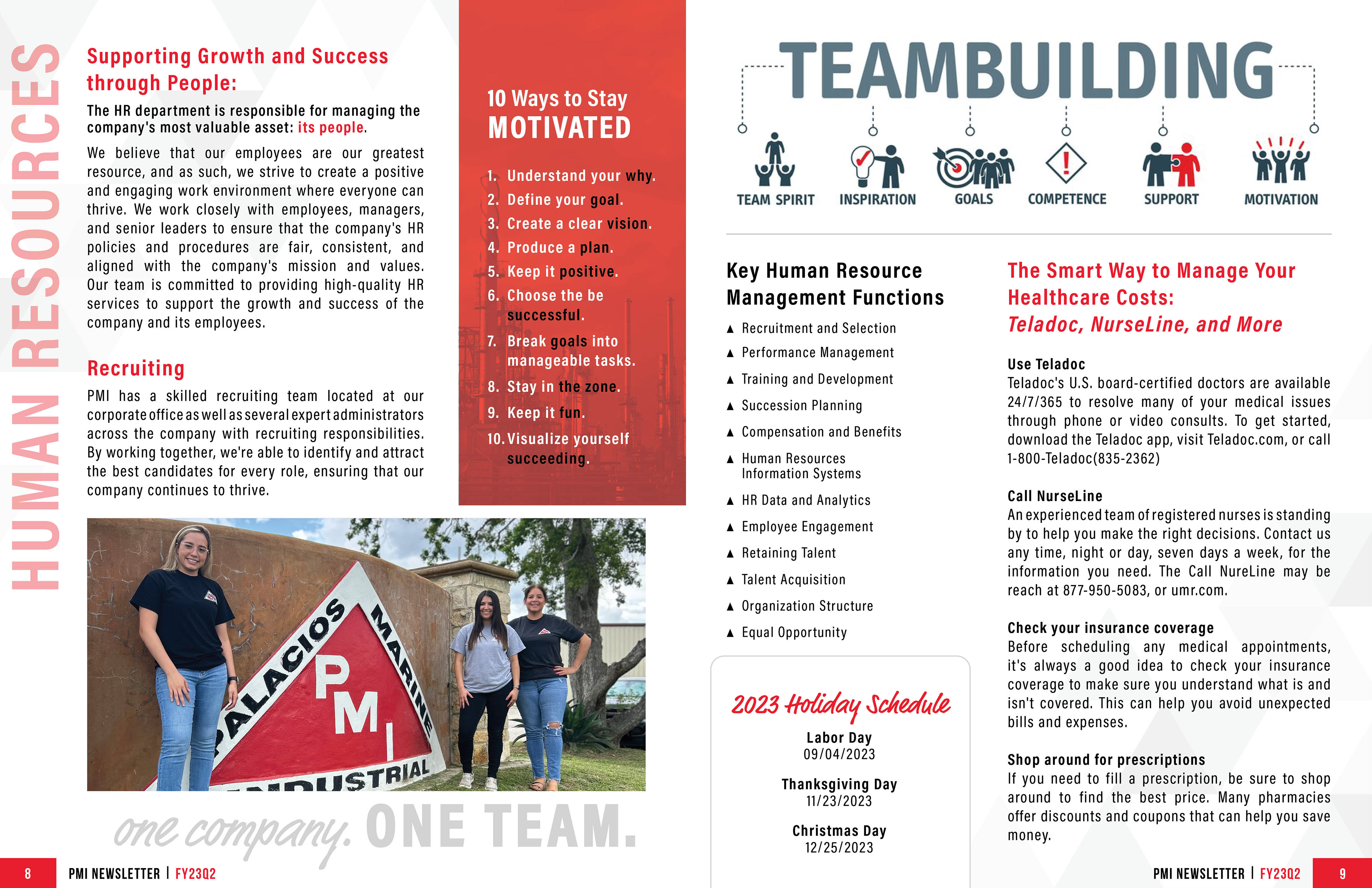 Newsletter Inside Spread