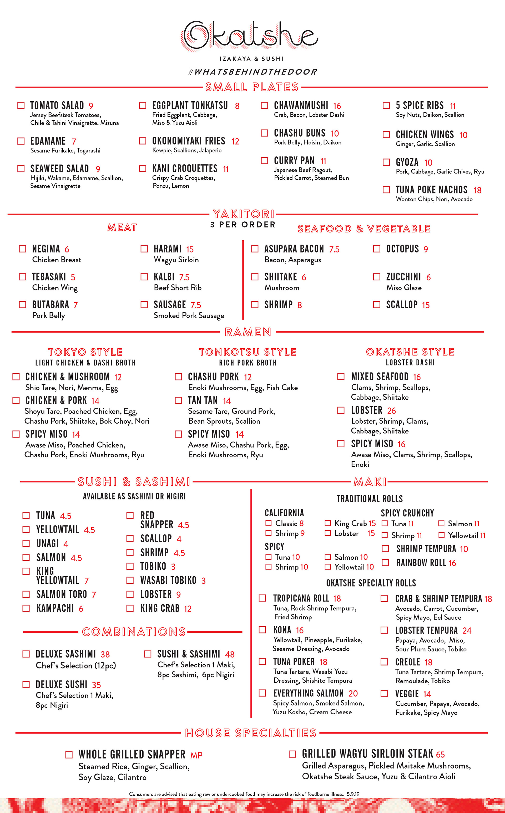 Menu Redesign