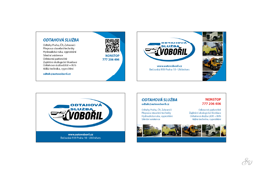 Set of business cards