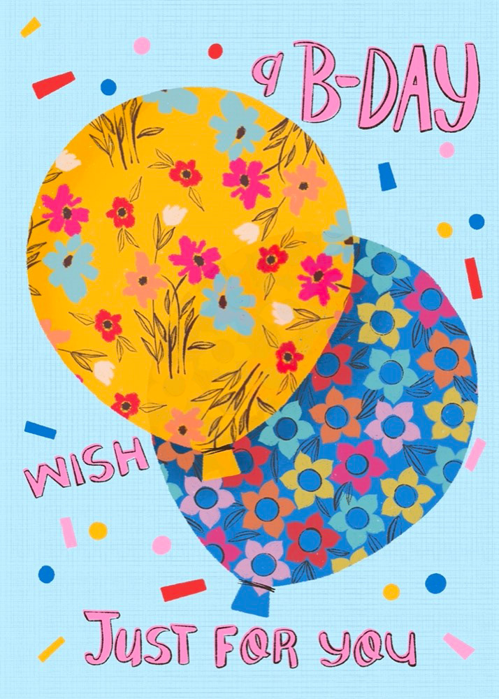 B-day Wish-2 Balloons