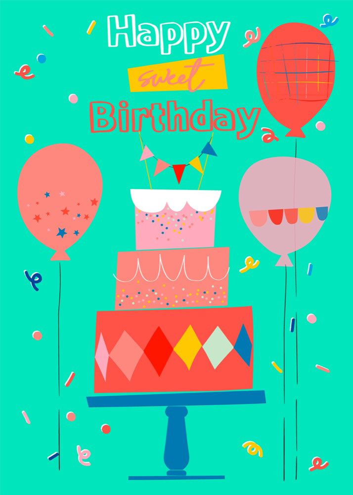 Happy Sweet Birthday - Here's to a sweet celebration