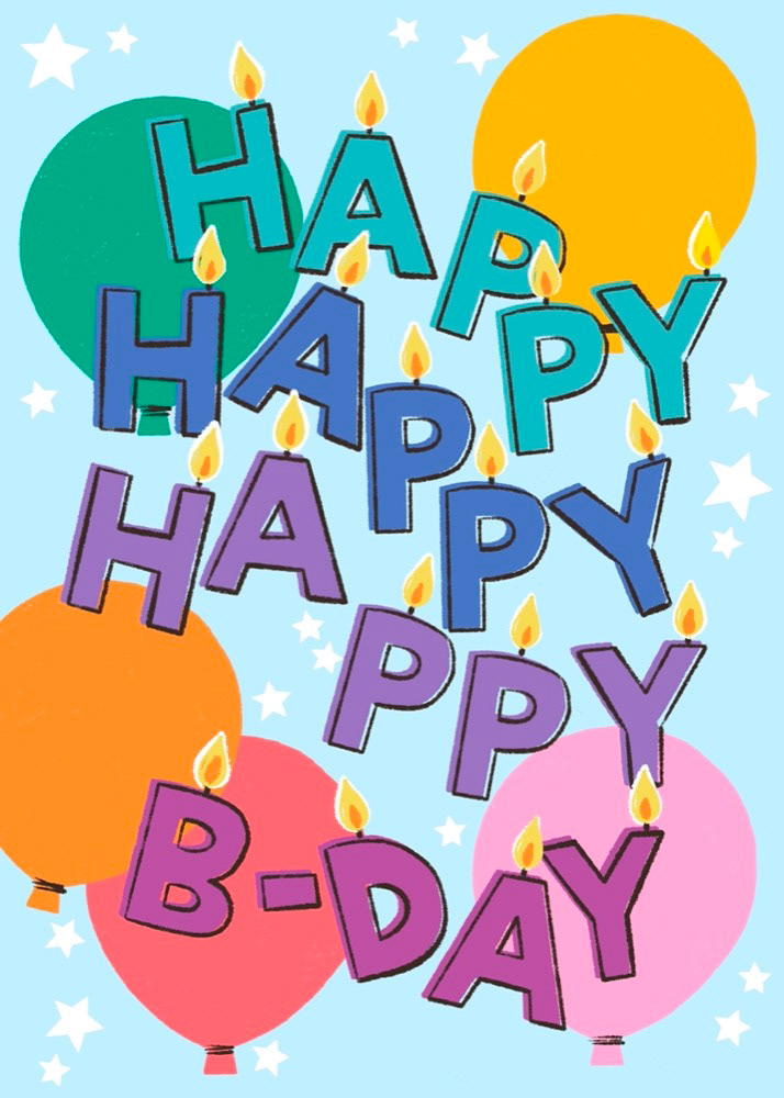 Happy Happy Happy Bday-candles