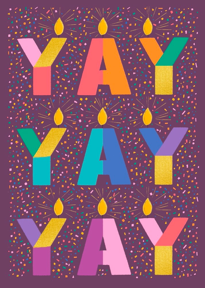 Yay Yay Yay-candle