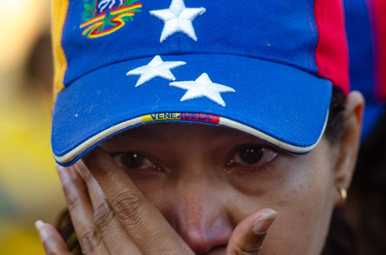 Manifestación de venezolanos residentes en Uruguay en rechazo a la reelección de Nicolás Maduro como presidente de Venezuela, en la Plaza Independencia de Montevideo. 10 de enero de 2025.