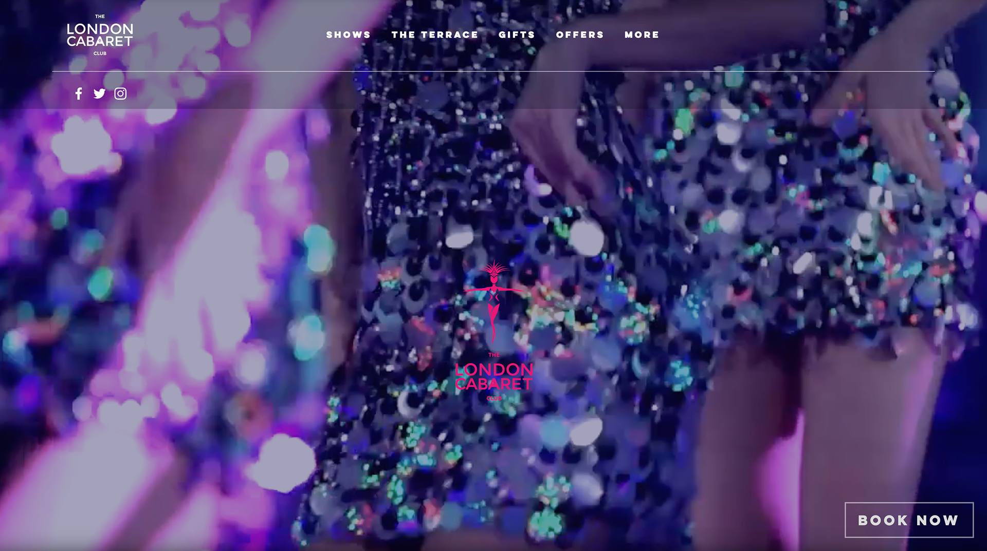 HomePage with looped video background