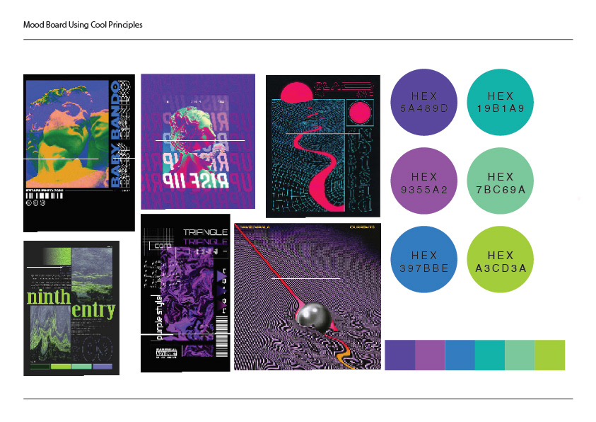 Cool Colour Mood Board