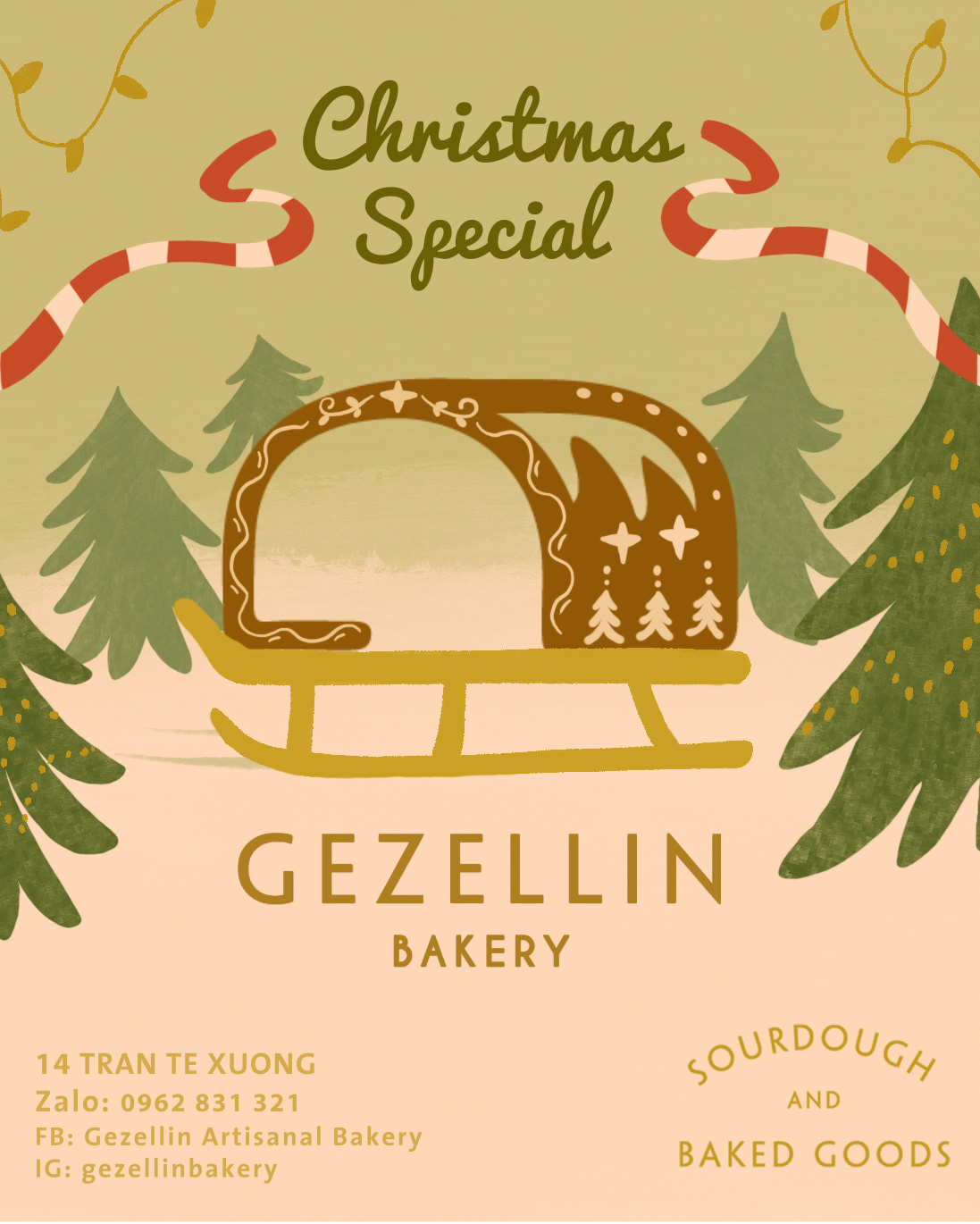 The Grinch inspired Christmas poster