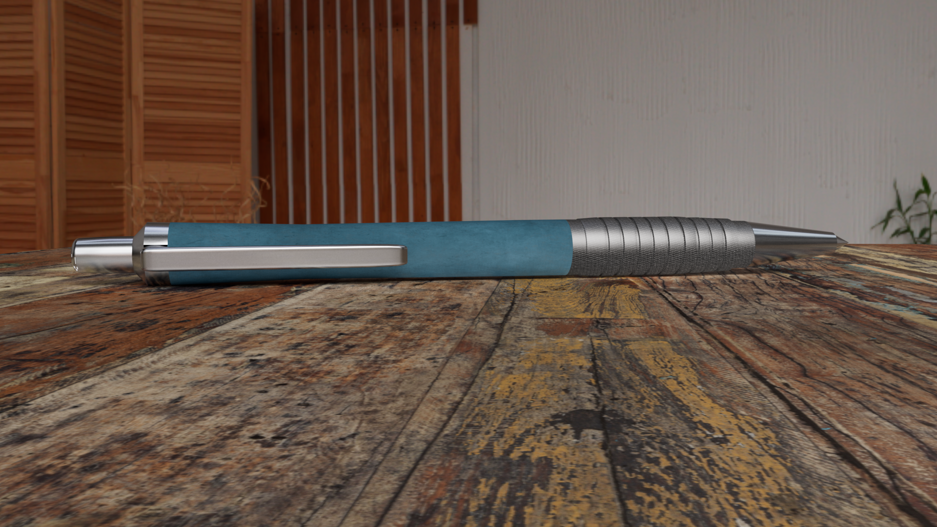 MODELADO DE BOLIGRAFO CON CURVAS + MATERIALES PBR REDSHIFT