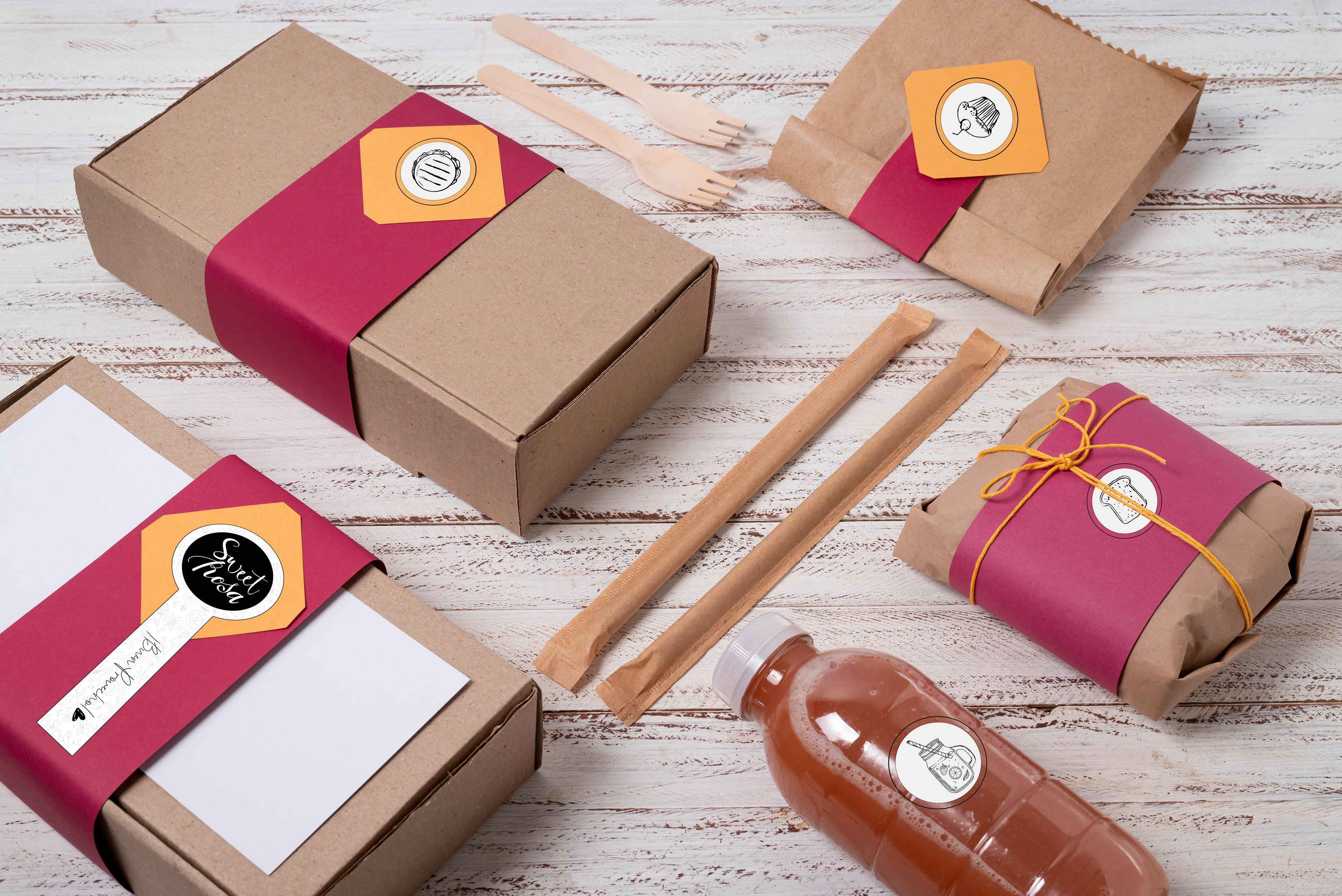 Diseño de Stickers para packing de producto