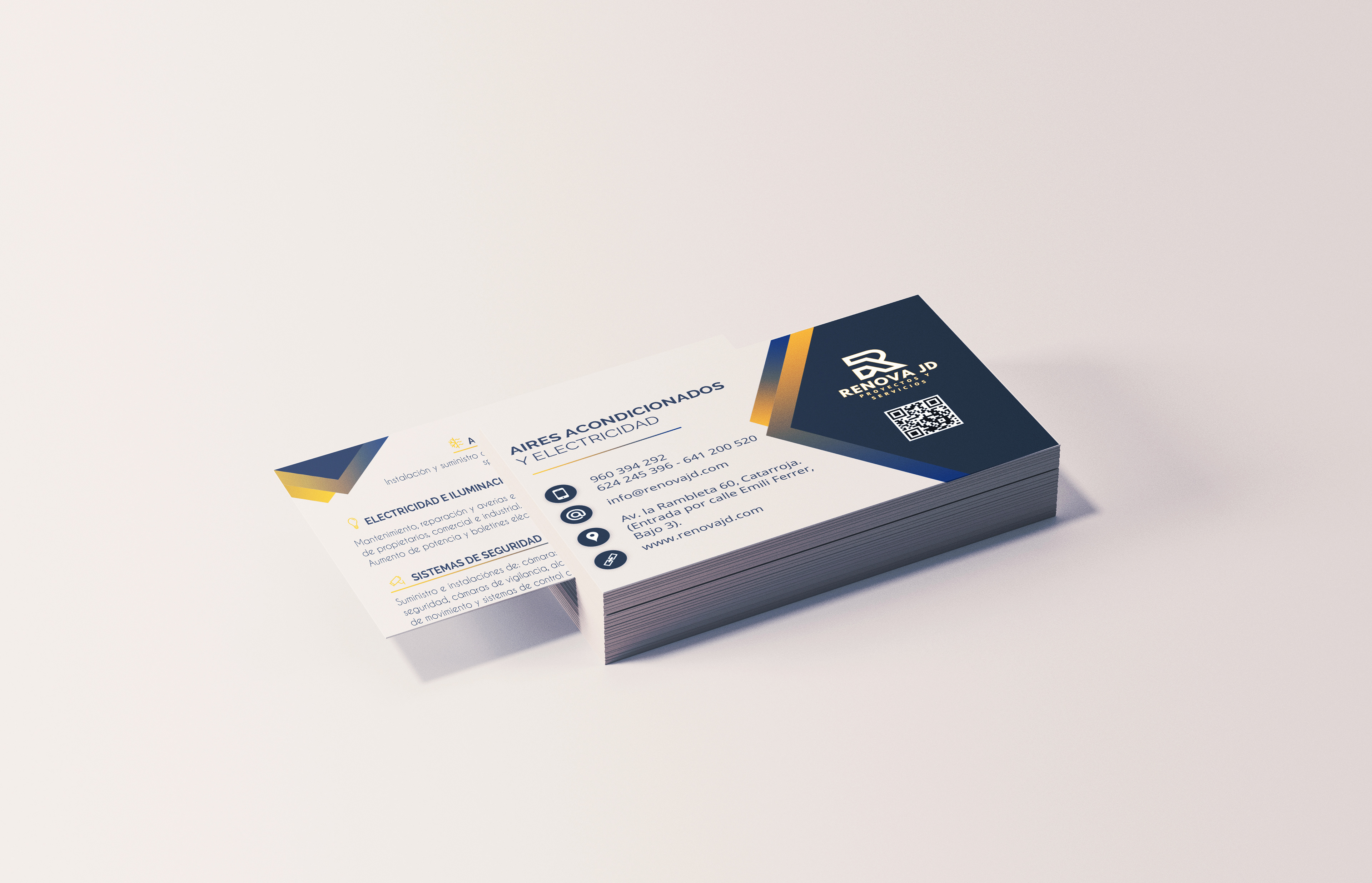 Diseño de Tarjeta de Presentación para Renova JD