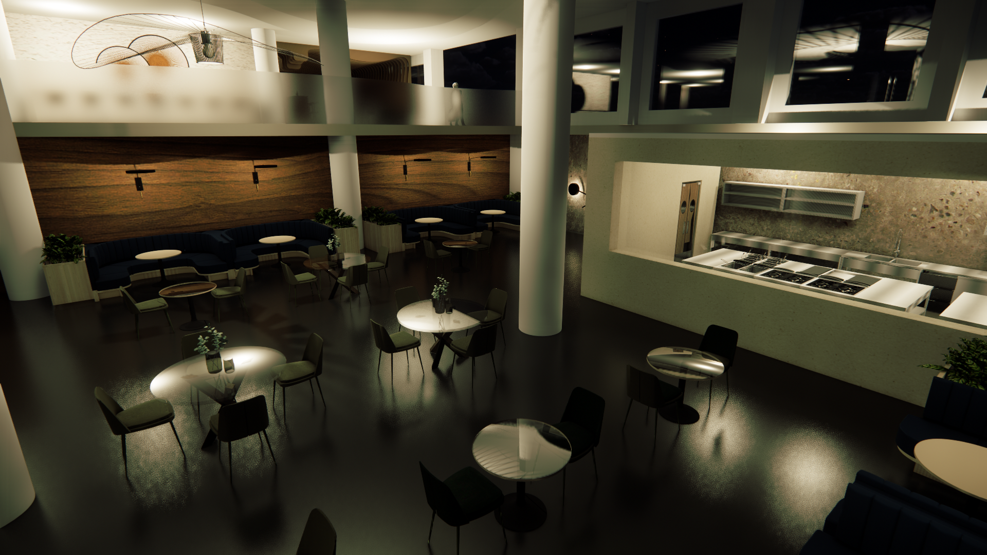 Kitchen and Seating