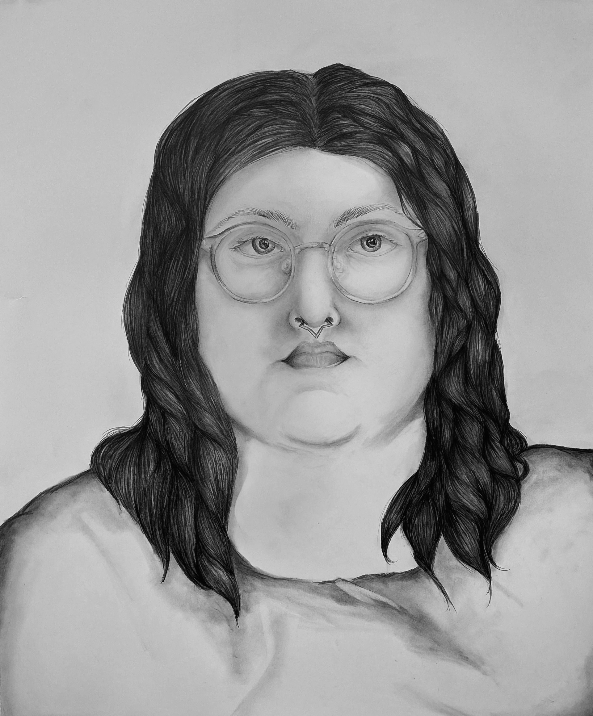 "Hey it's me!"  Graphite 19" x 24" 2026