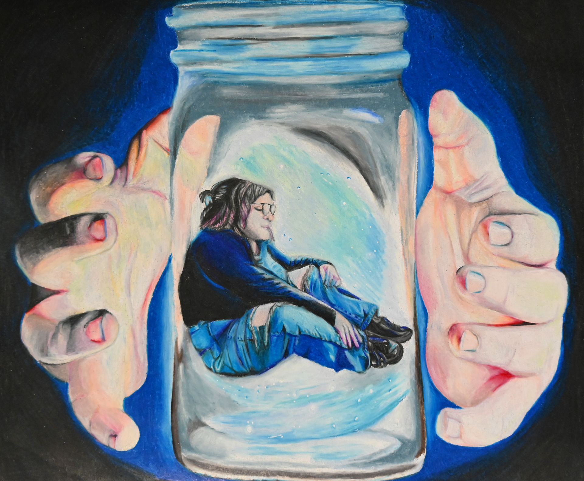 "Ownself"  14" x 12" - 2023 - Color Pencil