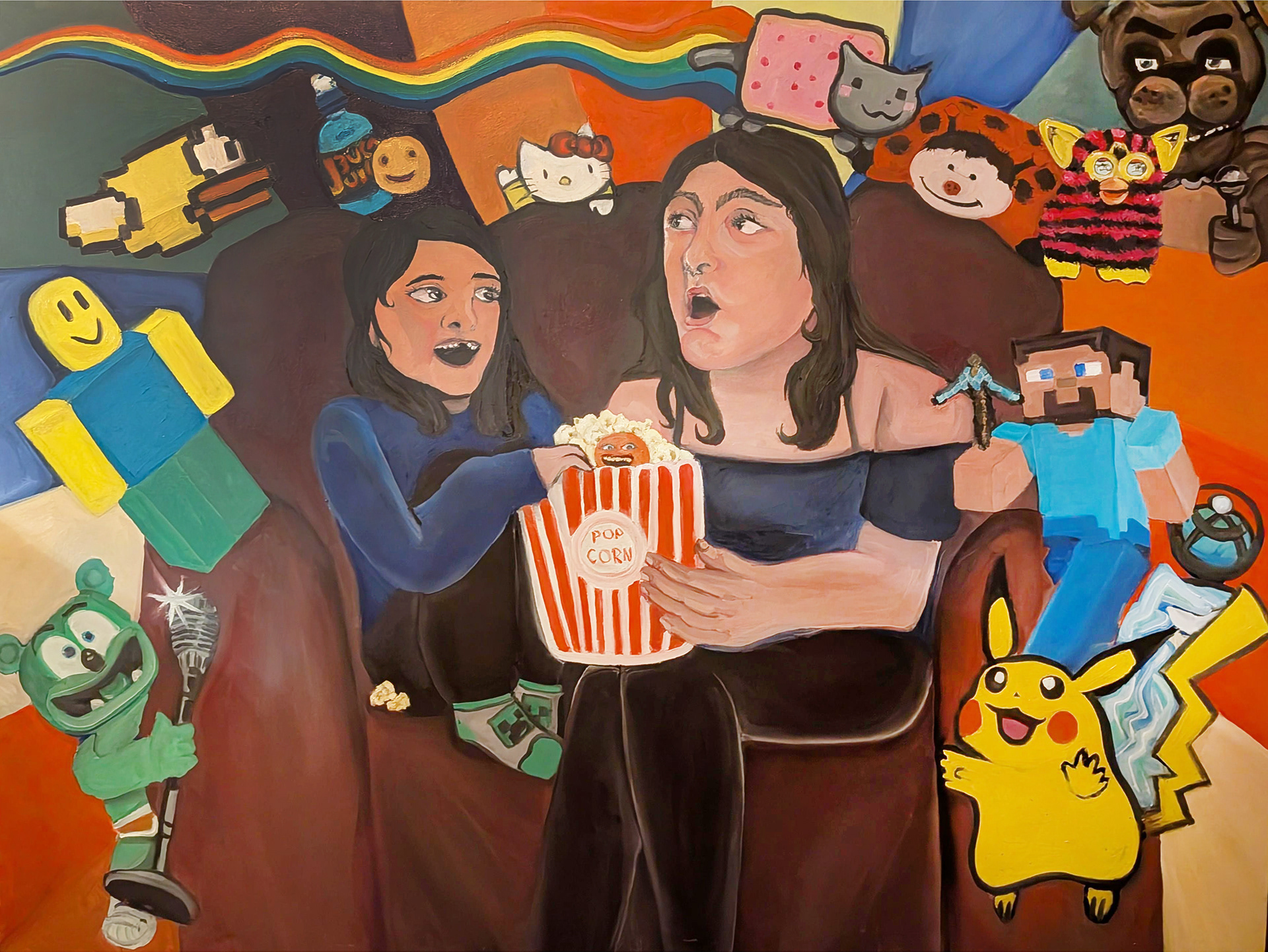 "Childhood Core" 48" x 36" Oil Paint 2025 